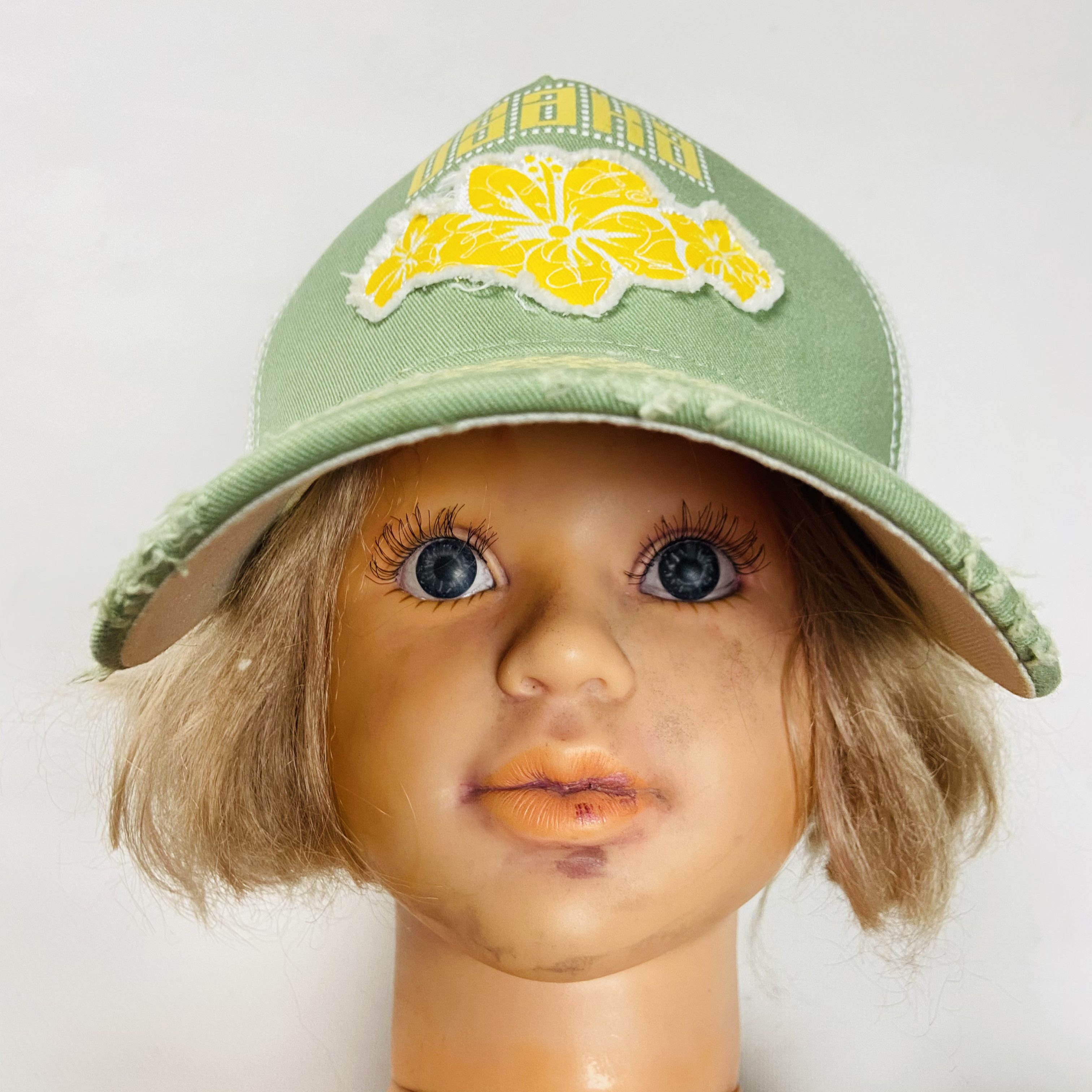 Japanese Brand Y2K KAPITAL STYLE OSAKA JAPAN DISTRESSED TRACKER CAP № 4168 Size ONE SIZE - 2 Thumbnail
