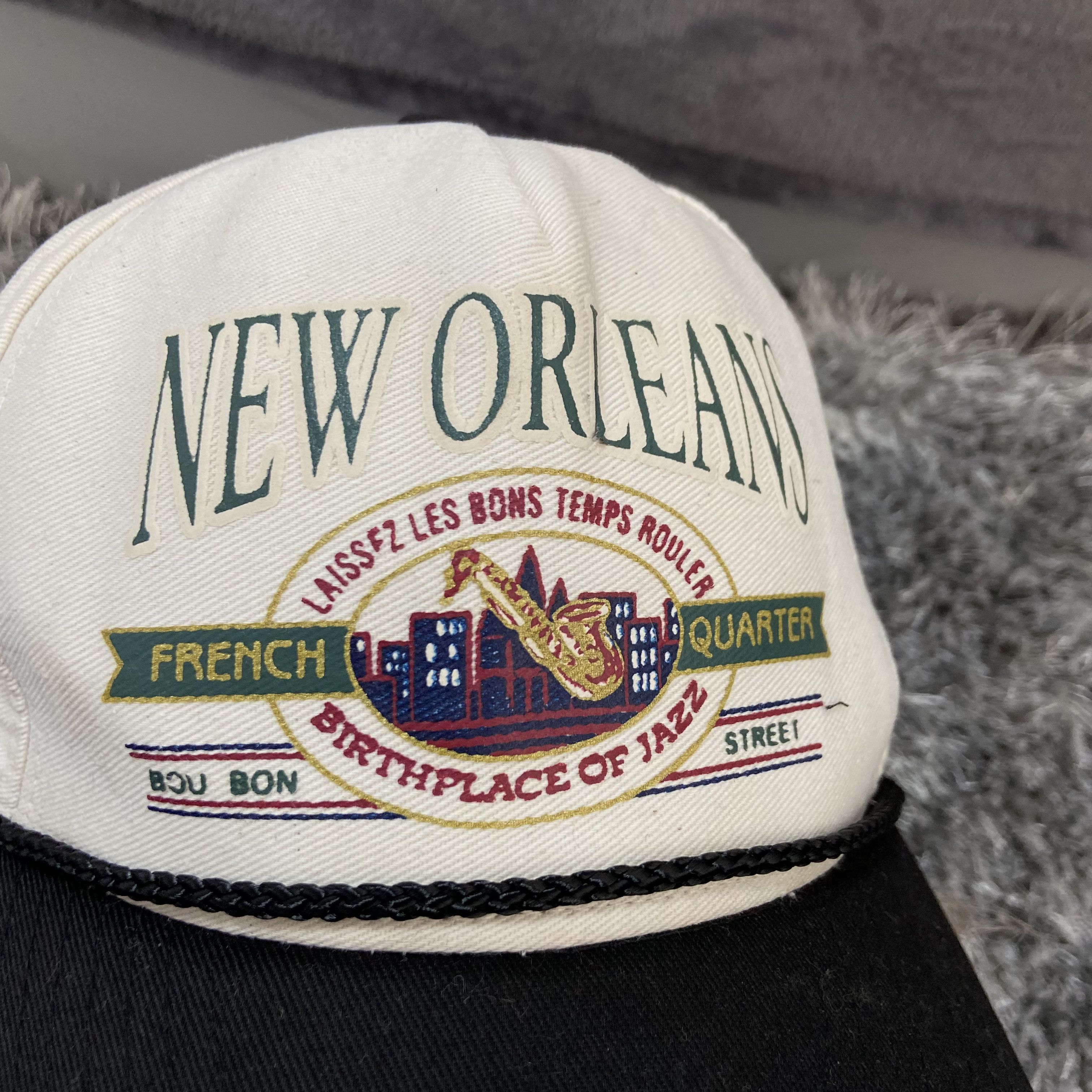 Vintage 1980s NEW ORLEANS TRACKER FADED CAP - № 4206 Size ONE SIZE - 3 Thumbnail