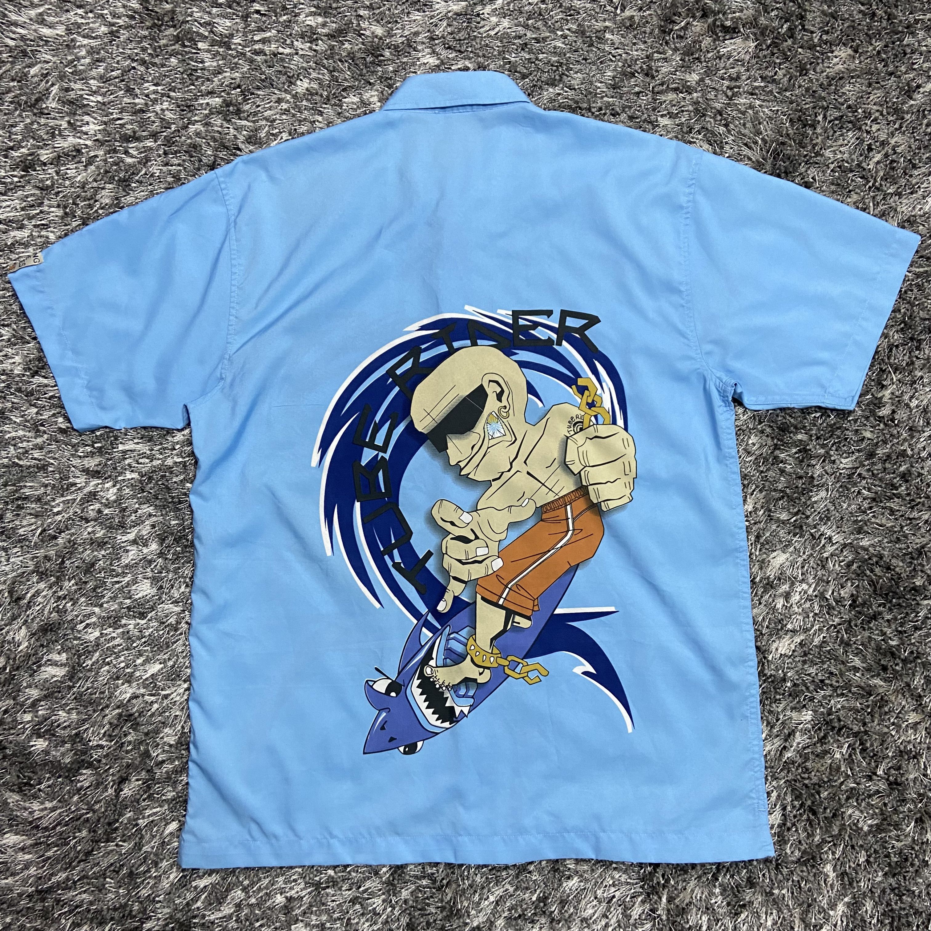 Vintage VINTAGE HAWAIIAN SURFER PRINTED ALOHA RAP SHIRT - № 350 Size US L / EU 52-54 / 3 - 2 Thumbnail