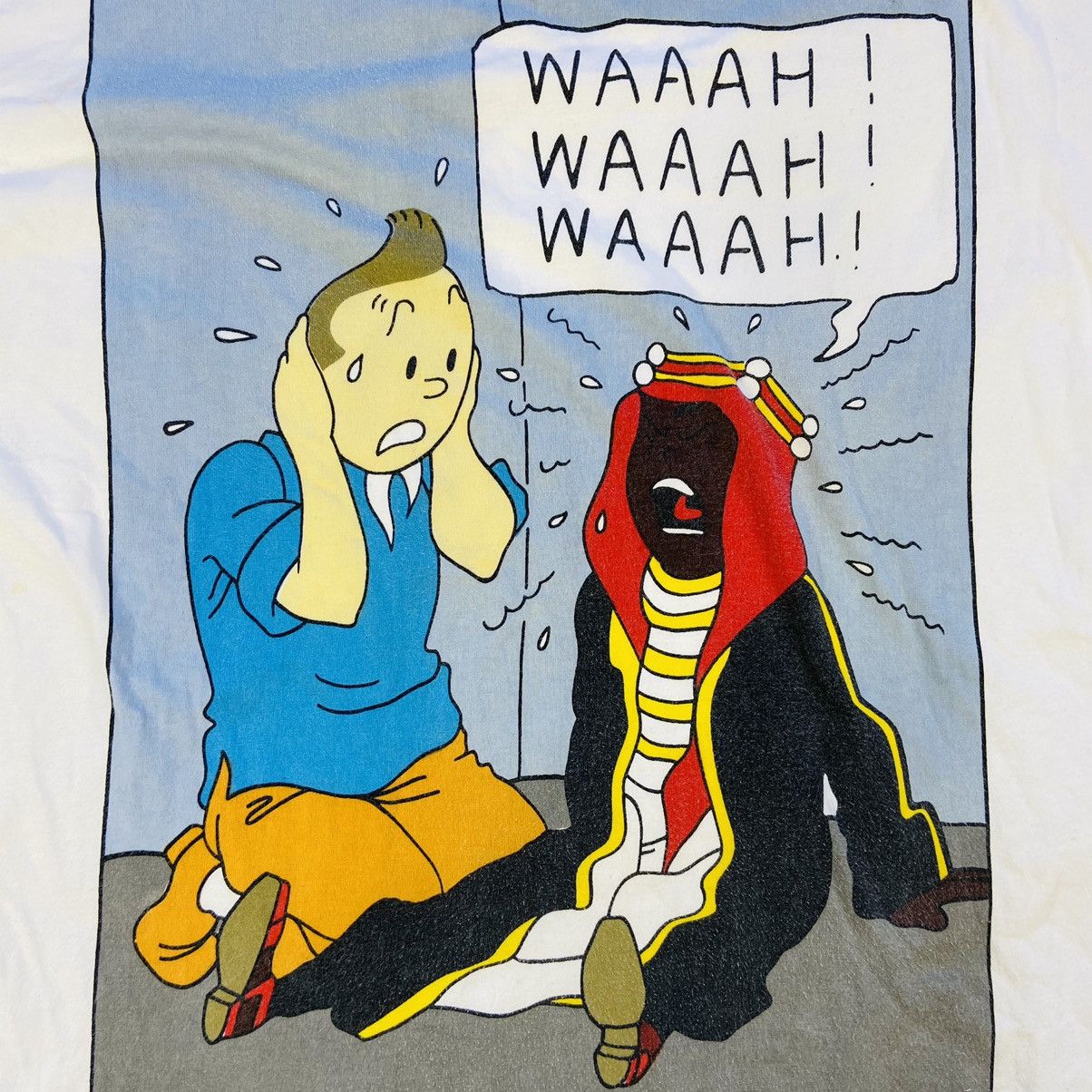 Vintage 1990s RARE TIN TIN LAND OF BLACK GOLD TEE - № 359 Size US L / EU 52-54 / 3 - 3 Thumbnail