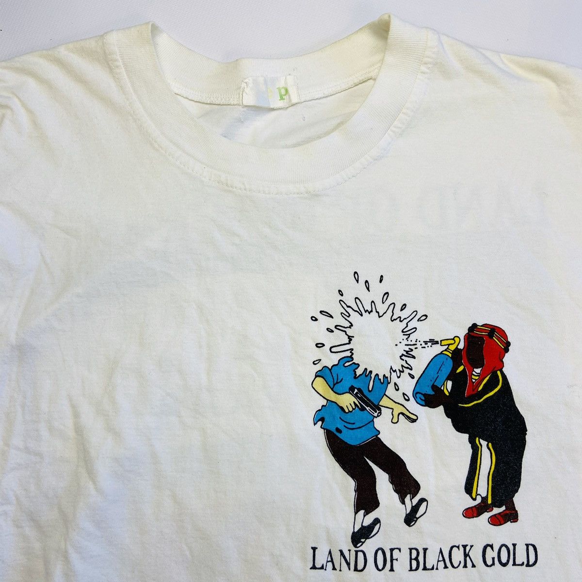 Vintage 1990s RARE TIN TIN LAND OF BLACK GOLD TEE - № 359 Size US L / EU 52-54 / 3 - 6 Thumbnail