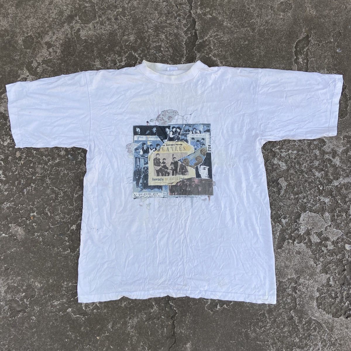 Band Tees 1995 THE BEATLES PROMO ANTHOLOGY 1 VERY RARE TEE - № 352 Size US XL / EU 56 / 4 - 3 Thumbnail