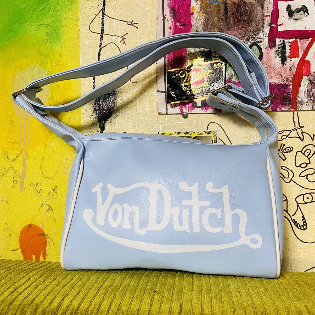 Japanese Brand VERY RARE CUTE BIG BAGUETTE VON DUTCH BAG Size ONE SIZE - 3 Thumbnail