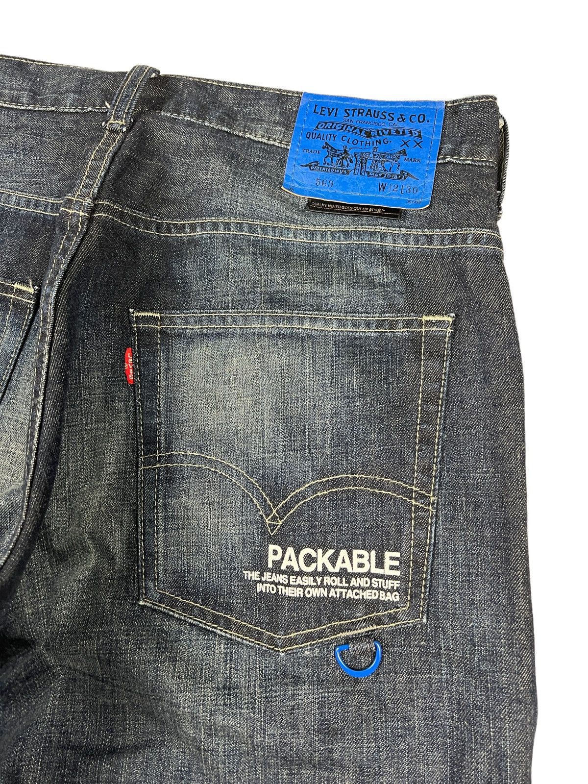 Levi's SAMPLE 🇯🇵 Limited Edition Levi’s 569 Packable Denim Size US 32 / EU 48 - 8 Thumbnail