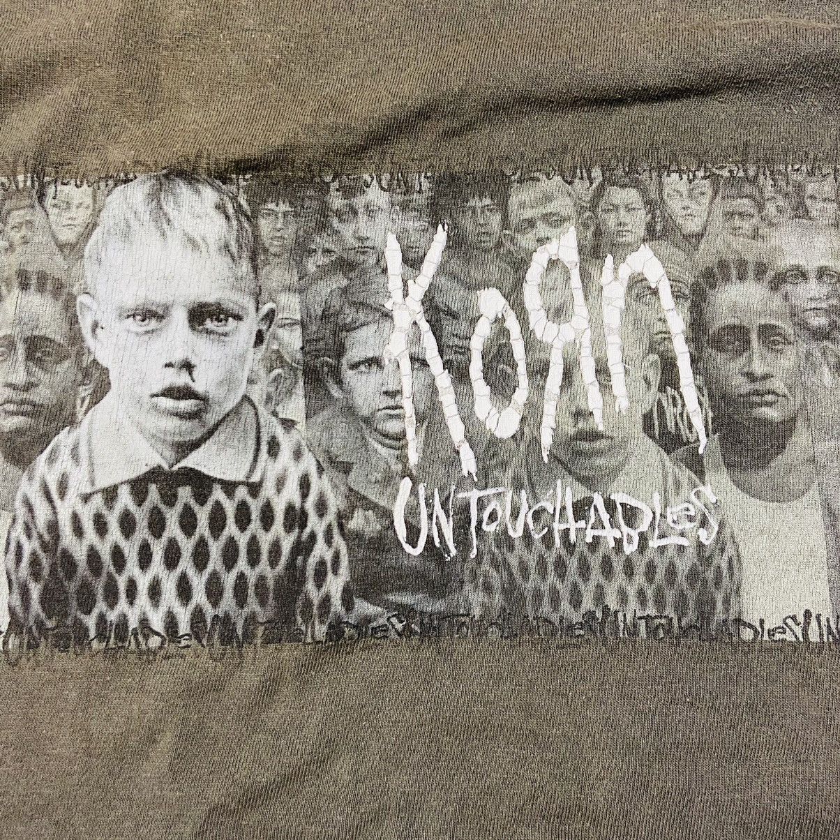 Band Tees 2002 KORN “UNTOUCHABLES” SUNFADED DISTRESSED TEE - № 566 Size US XL / EU 56 / 4 - 5 Thumbnail