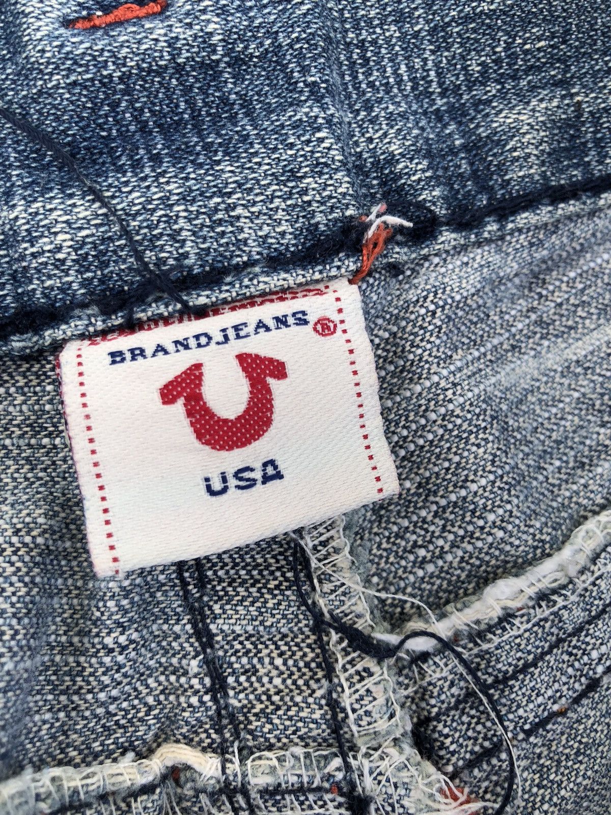 True Religion True Religion Joey Super T Distressed Washed Denim Size US 32 / EU 48 - 10 Thumbnail