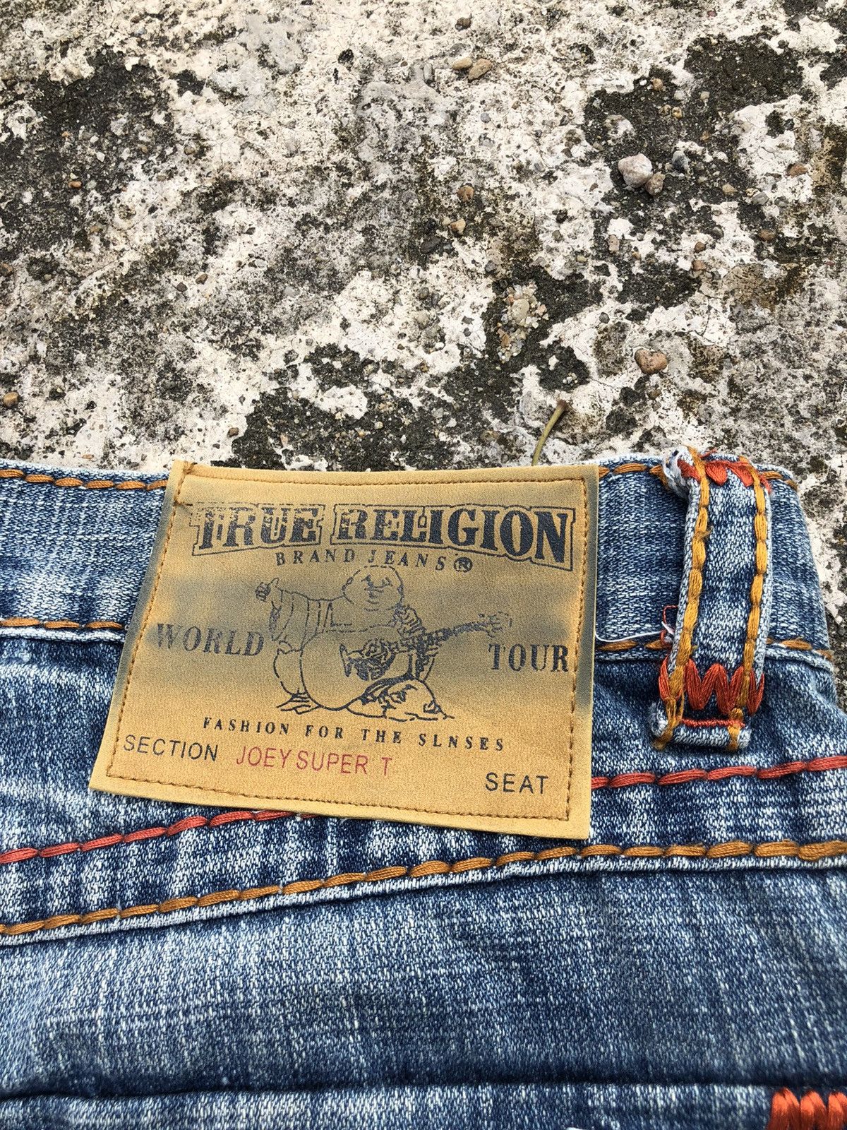 True Religion True Religion Joey Super T Distressed Washed Denim Size US 32 / EU 48 - 12 Thumbnail