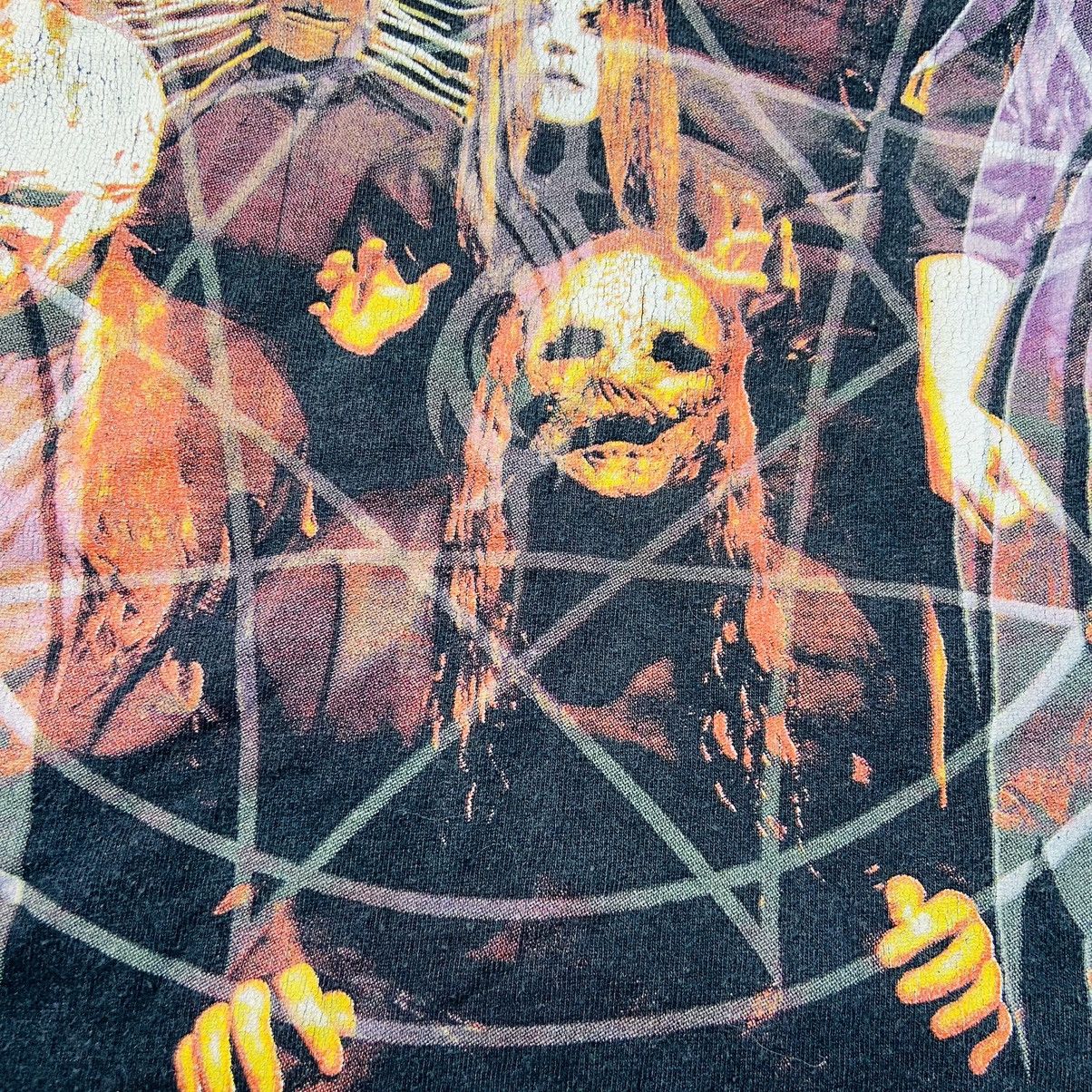 Band Tees 1990's "WE WON'T DIE" SLIPKNOT SUN FADED RARE TEE - LOT № 11 Size US L / EU 52-54 / 3 - 4 Thumbnail