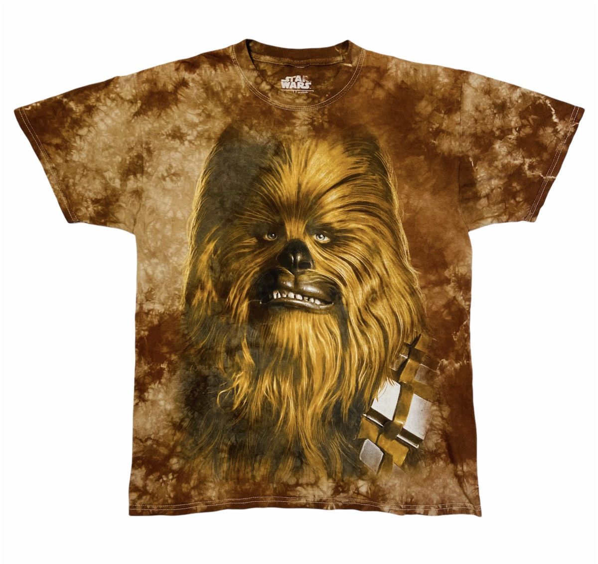 Vintage Y2K CHEWBACA FACE VINTAGE RARE TIE DYE SHIRT - № 258 | Grailed