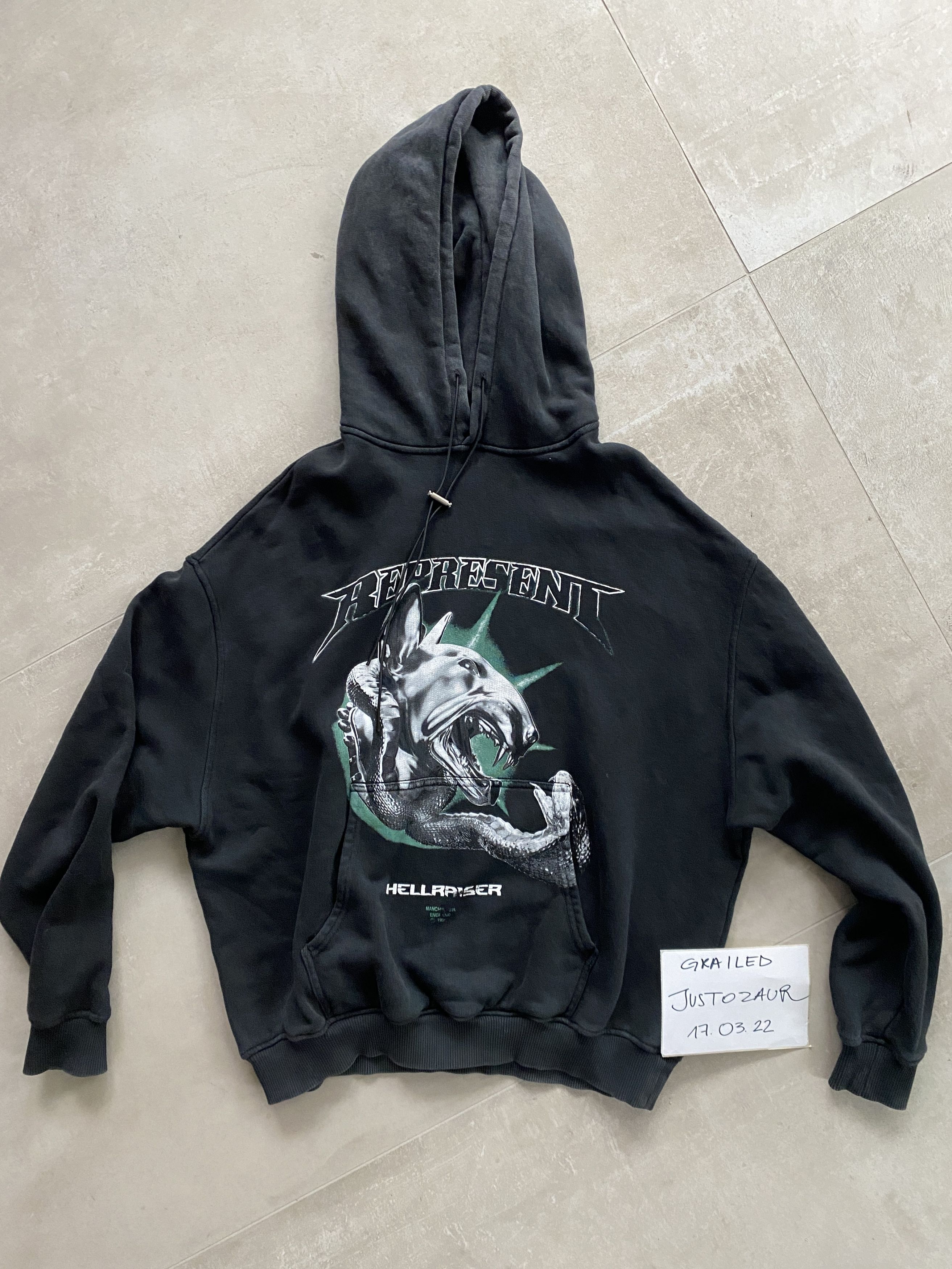 Represent Clo. HELLRISER HOODIE Size US S / EU 44-46 / 1 - 1 Thumbnail