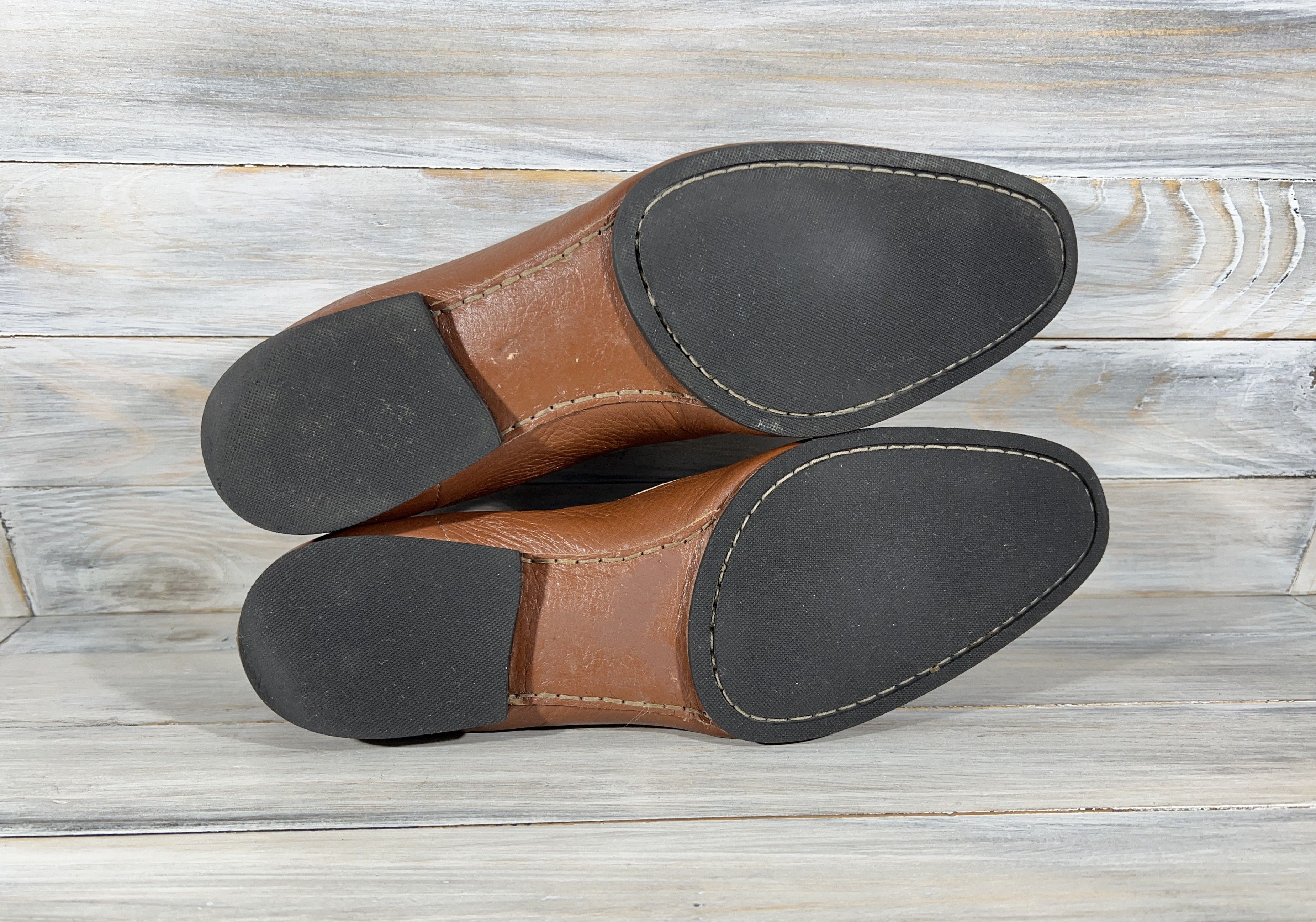 Leather Max Verre Neapolis Loafers Men's Leather Shoes Brown Luxury Size US 11 / EU 44 - 8 Thumbnail