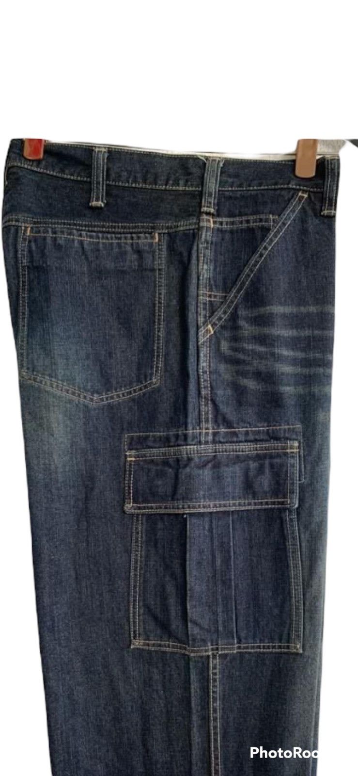 Big John × Japanese Brand × Vintage Big John World Workers Cargo Trousers Jeans Size US 32 / EU 48 - 12 Thumbnail