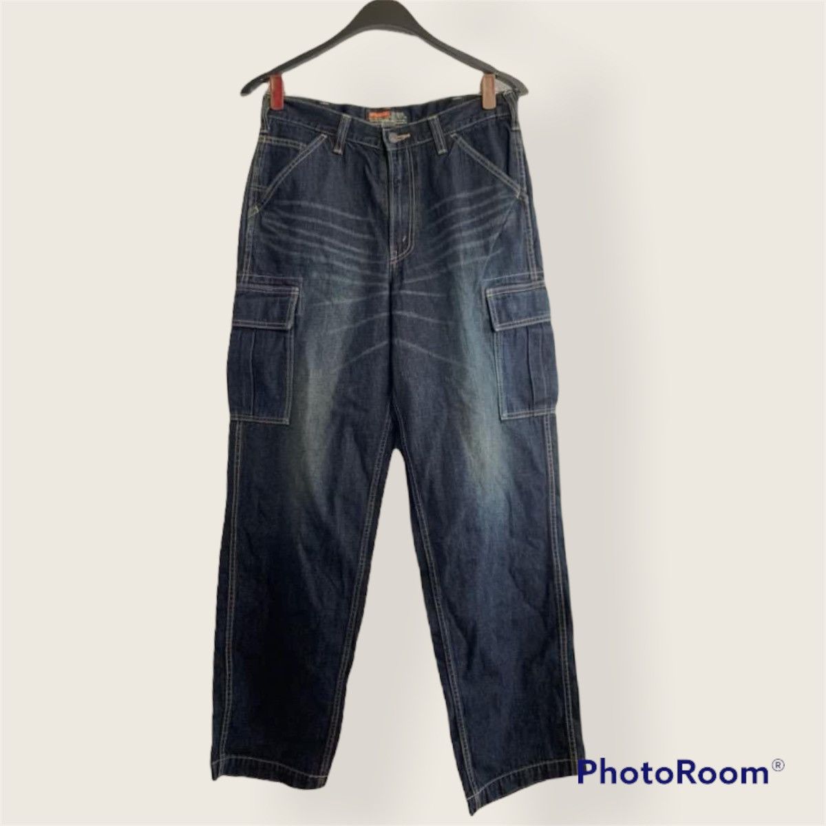 Big John × Japanese Brand × Vintage Big John World Workers Cargo Trousers Jeans Size US 32 / EU 48 - 1 Thumbnail