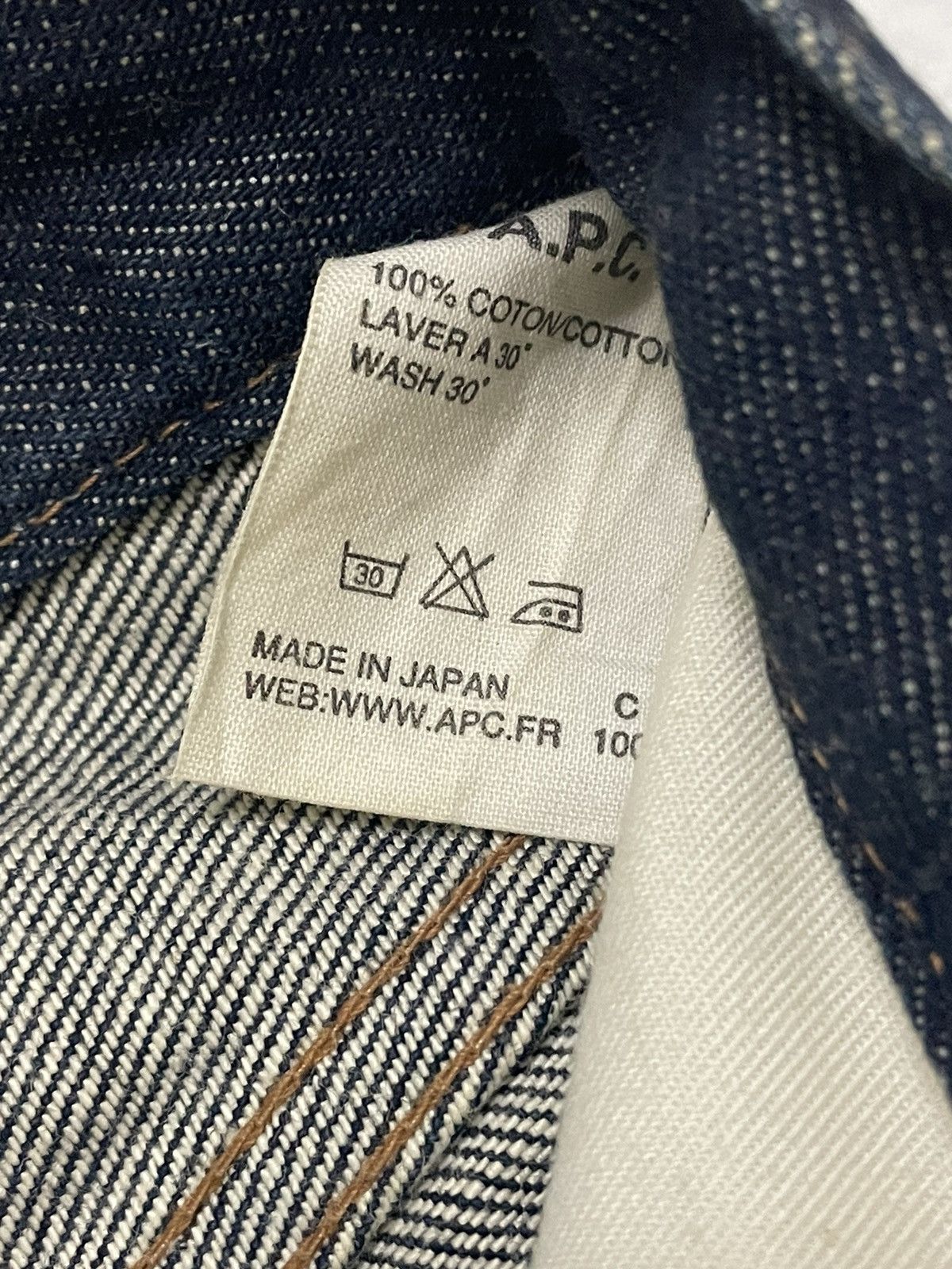 Denime Vintage A.P.C Selvedge Jeans Size US 28 / EU 44 - 9 Thumbnail