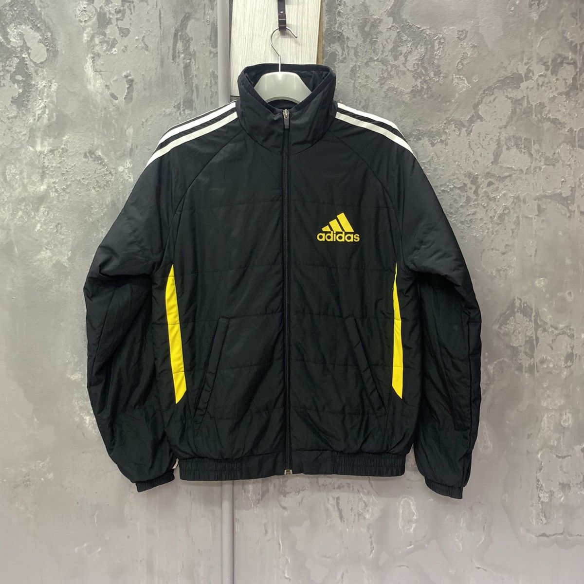 Adidas Adidas Yellow White Track Jacket Size US S / EU 44-46 / 1 - 2 Thumbnail