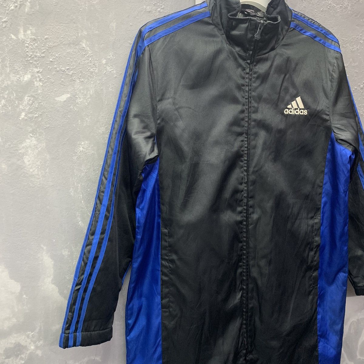 Adidas × Vintage Adidas Blanket Long Jacket Big Logo Size US L / EU 52-54 / 3 - 5 Thumbnail