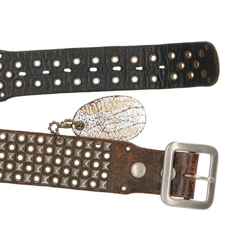 Hysteric Glamour Studded Leather Belt Size 32 - 2 Thumbnail