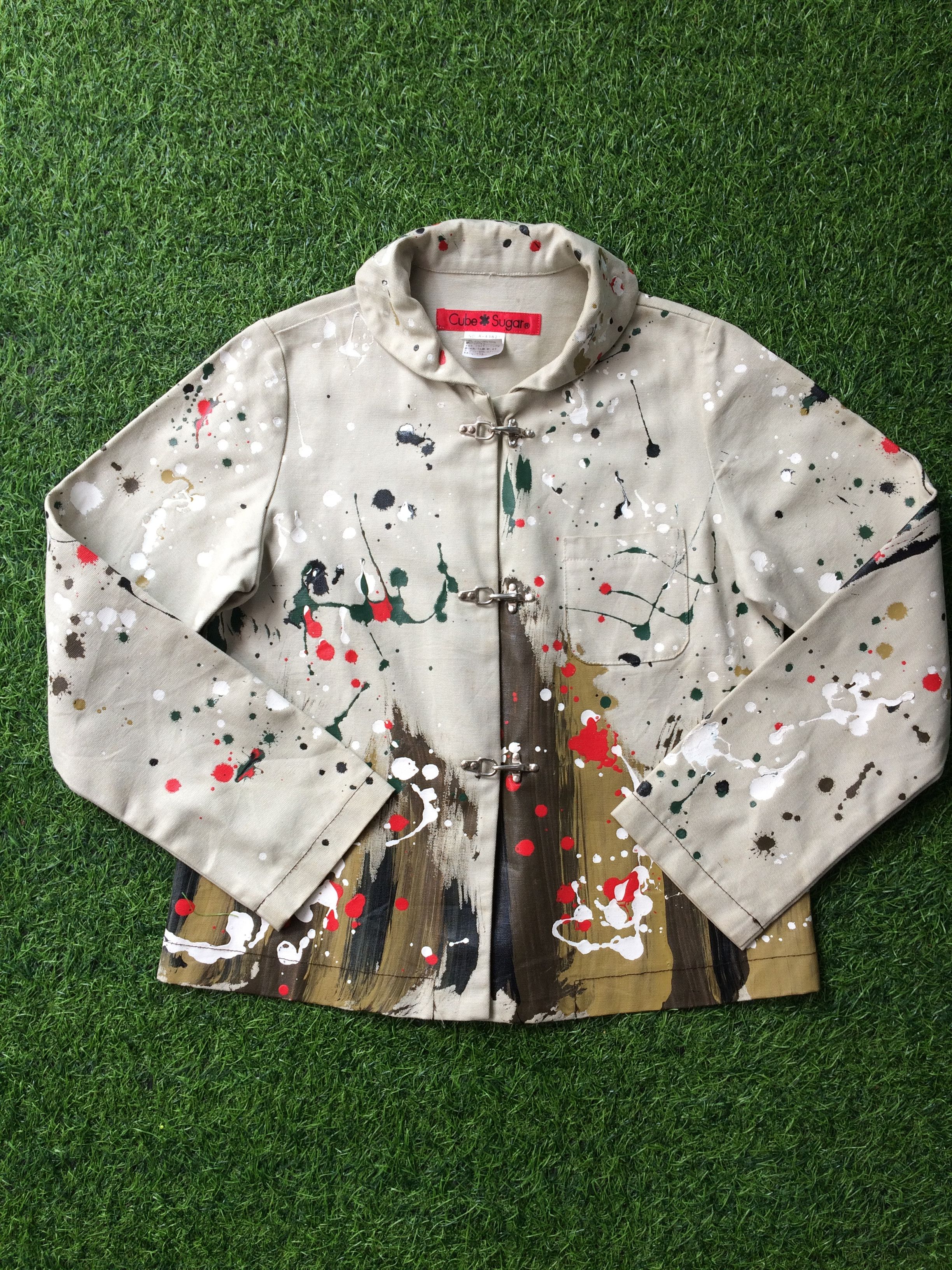 Japanese Brand × Streetwear Cube Sugar Paint Splatter Jacket #D-234 ...