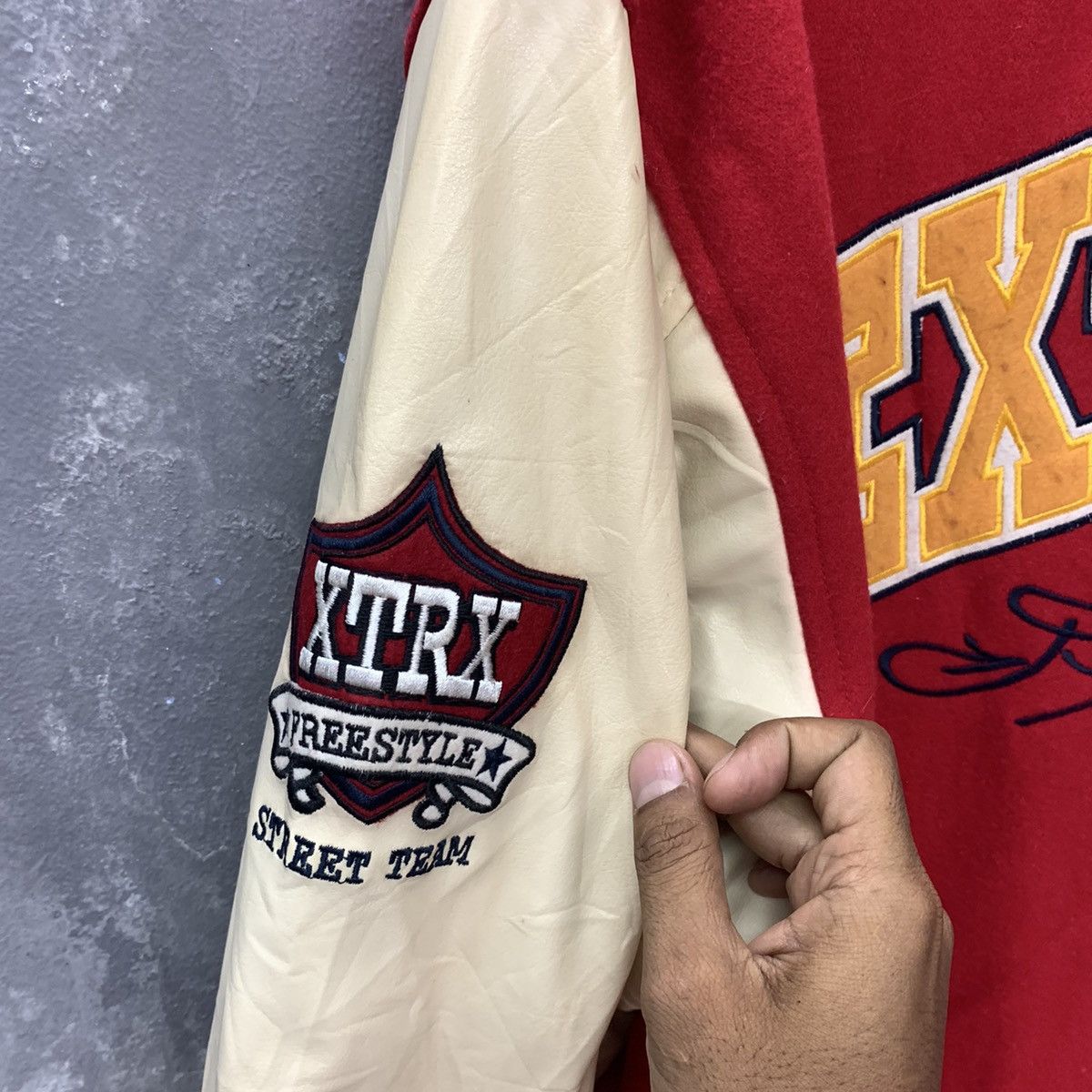 Japanese Brand Vintage Extricks Freestyler & Street Team Varsity Jacket Size US XXL / EU 58 / 5 - 21 Thumbnail