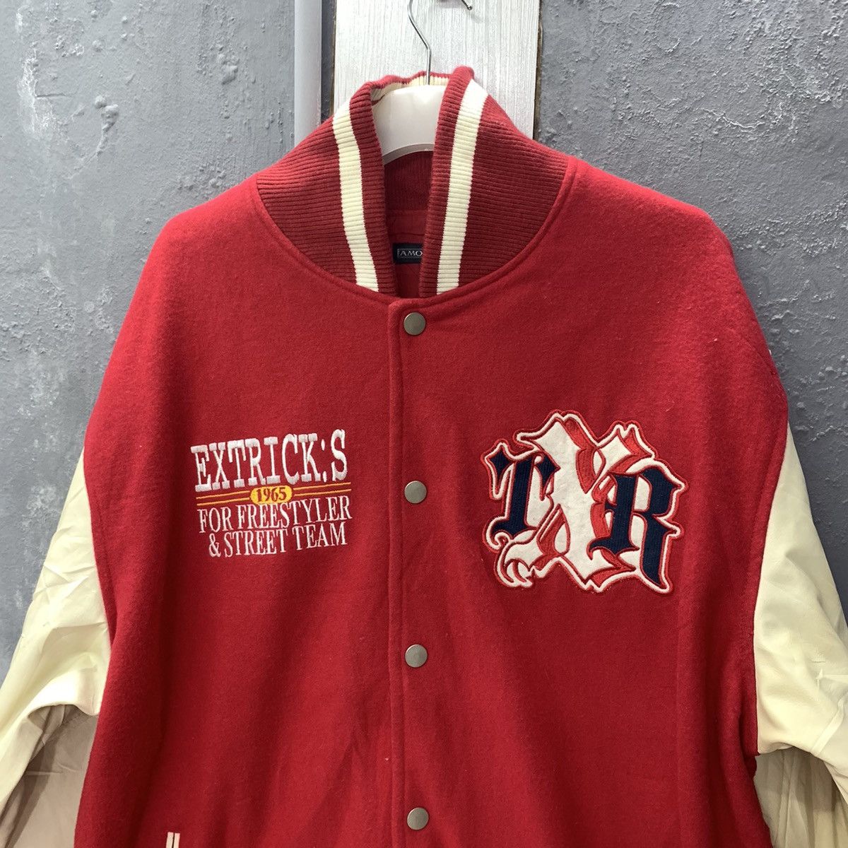 Japanese Brand Vintage Extricks Freestyler & Street Team Varsity Jacket Size US XXL / EU 58 / 5 - 3 Thumbnail