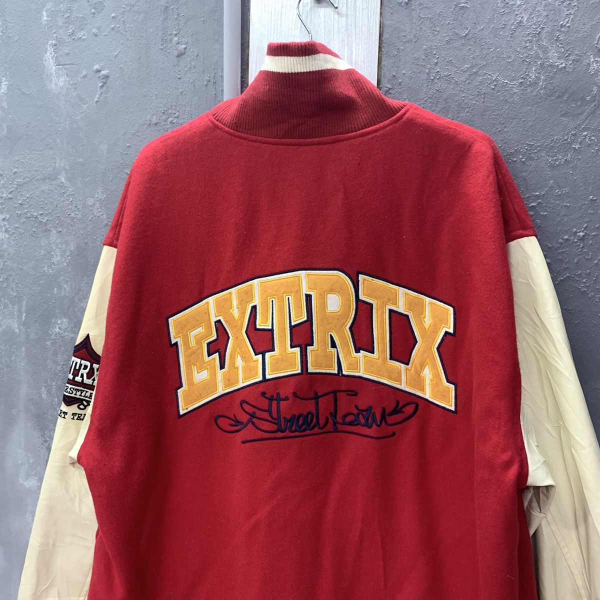 Japanese Brand Vintage Extricks Freestyler & Street Team Varsity Jacket Size US XXL / EU 58 / 5 - 18 Thumbnail