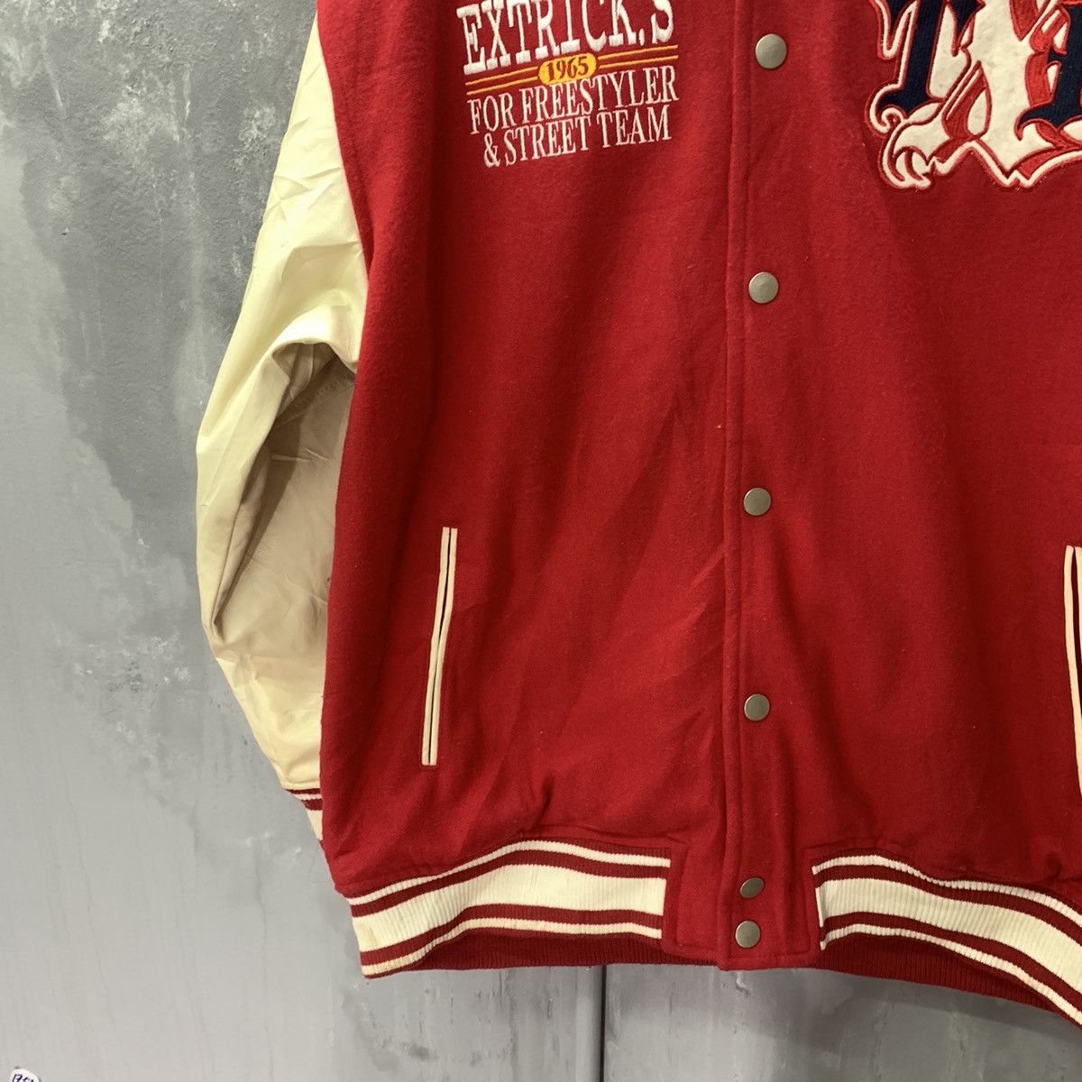Japanese Brand Vintage Extricks Freestyler & Street Team Varsity Jacket Size US XXL / EU 58 / 5 - 5 Thumbnail