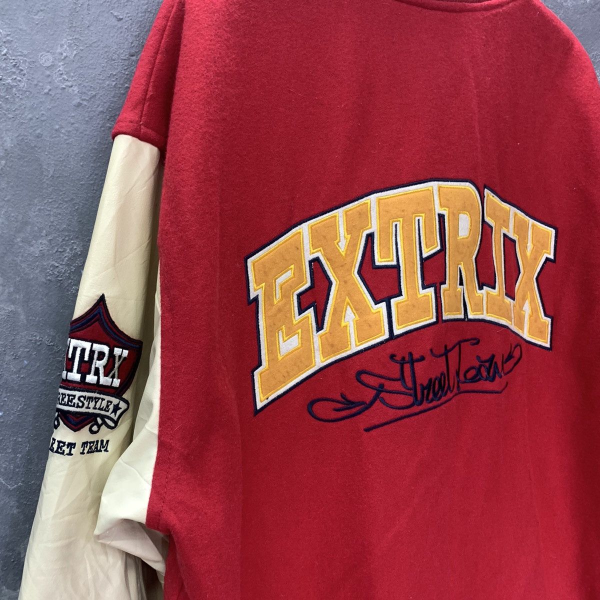 Japanese Brand Vintage Extricks Freestyler & Street Team Varsity Jacket Size US XXL / EU 58 / 5 - 20 Thumbnail