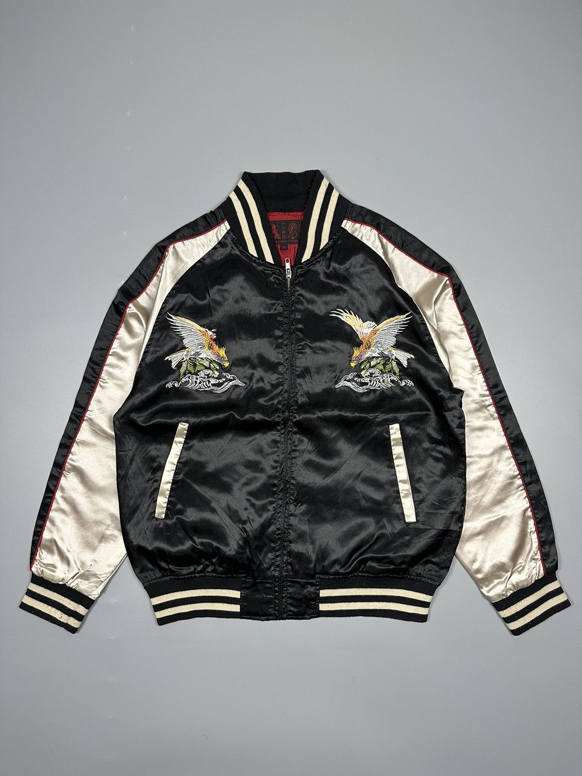 Japanese Brand Vintage 90s Eagles Sukajan Souvenir Jacket Size US L / EU 52-54 / 3 - 2 Thumbnail