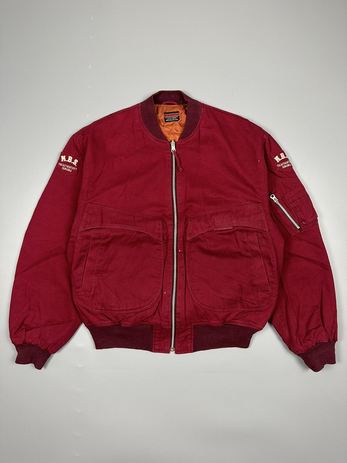 Japanese Brand × Vintage Vintage Mens Ba -Tsu Special Edition Varsity Jacket Size US L / EU 52-54 / 3 - 1 Thumbnail