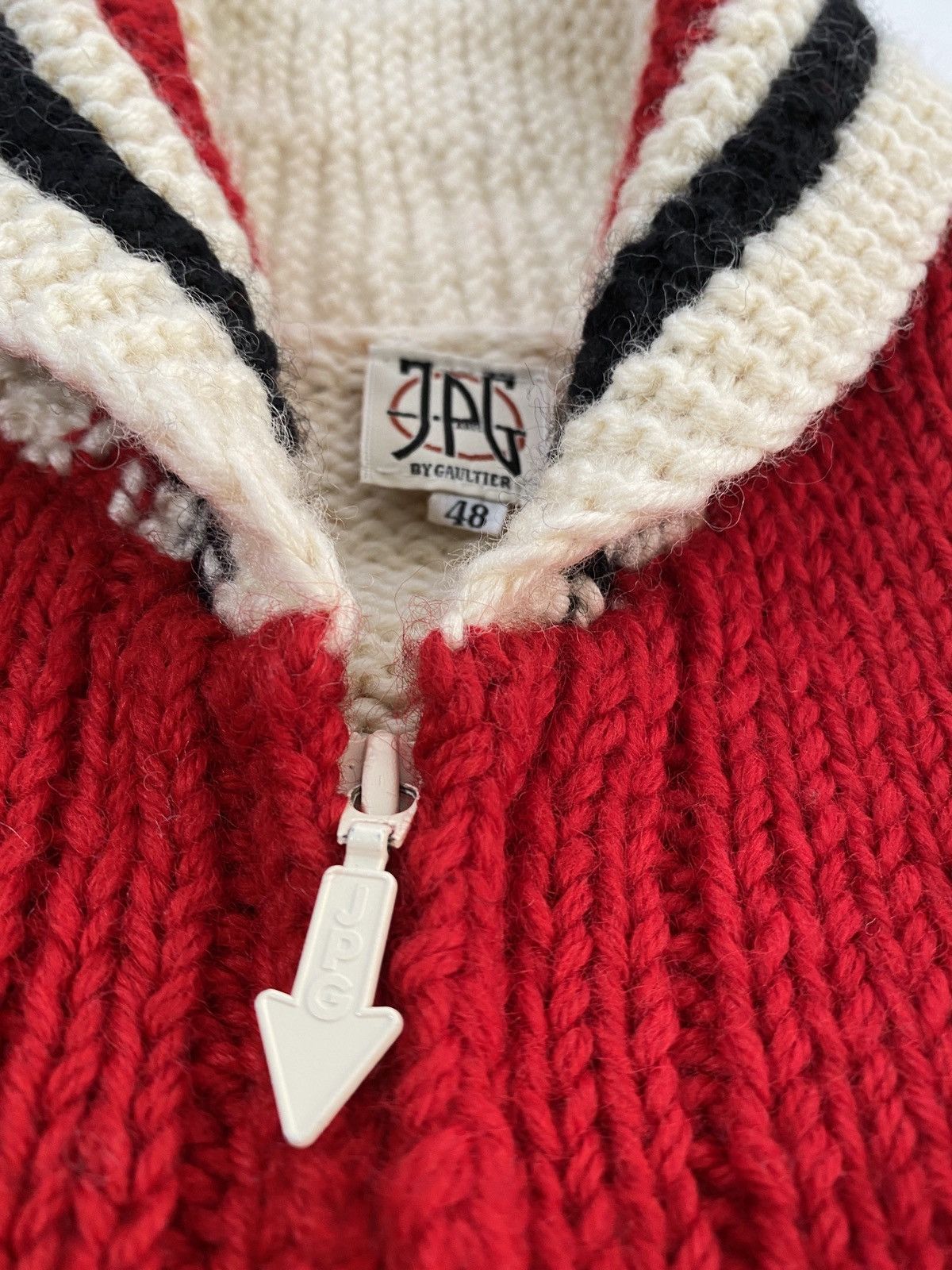 Jean Paul Gaultier Jean Paul Gaultier ‘JPG’ Logo Wool Cardigan Size US M / EU 48-50 / 2 - 6 Thumbnail