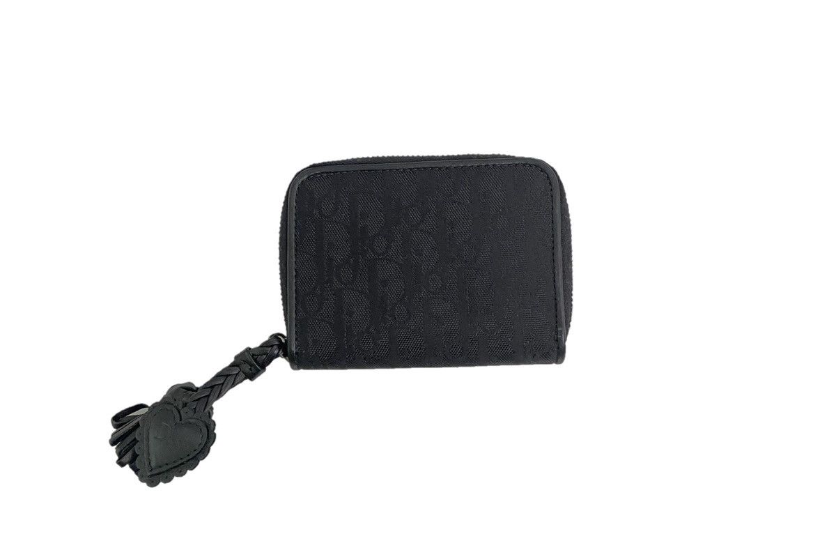 Dior Dior Black Monogram Heart Tassle Coin Wallet Size ONE SIZE - 1 Thumbnail