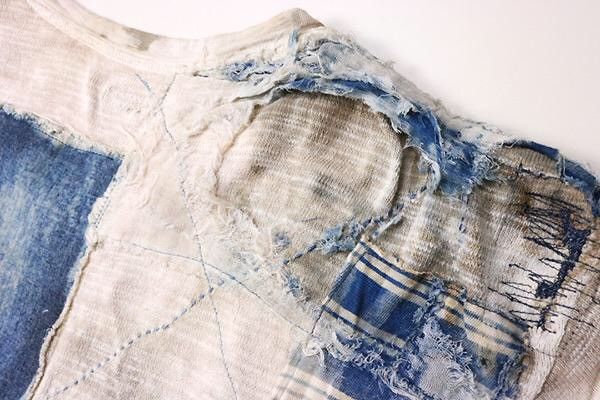 Kapital × Kapital Kountry Kapital Kountry Boro Sandblast Denim Shirt Size US L / EU 52-54 / 3 - 5 Thumbnail