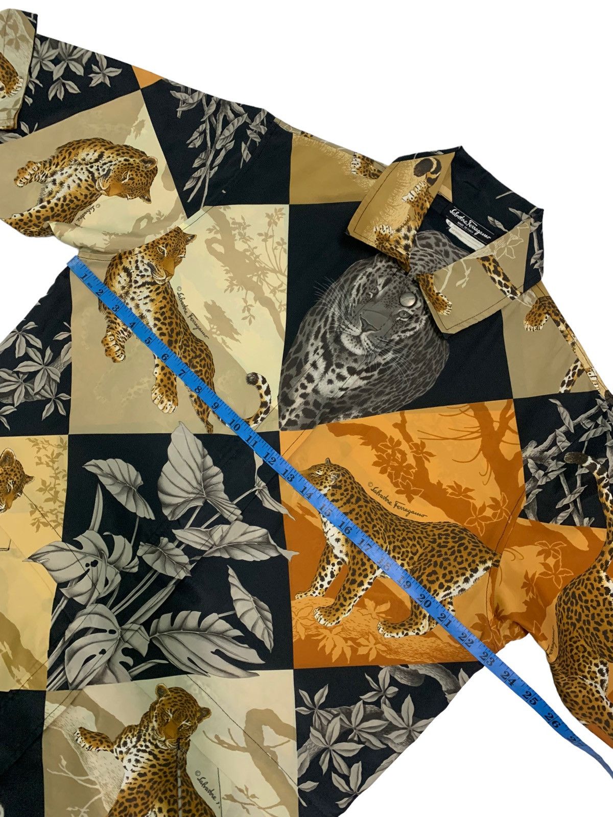 Salvatore Ferragamo Silk Salvatore Ferragamo Leopard Print Quited Coach Jacket Size S / US 4 / IT 40 - 16 Thumbnail