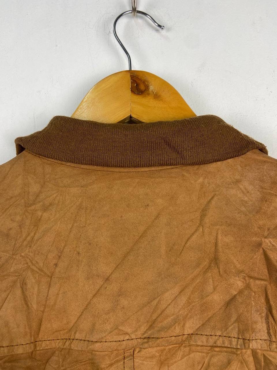 Vintage 🇯🇵 Vintage Type A-2 Suede Bomber Jacket Size US L / EU 52-54 / 3 - 15 Thumbnail