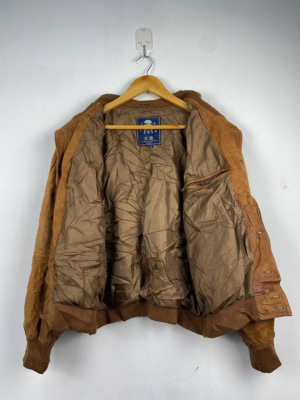 Vintage 🇯🇵 Vintage Type A-2 Suede Bomber Jacket Size US L / EU 52-54 / 3 - 5 Thumbnail