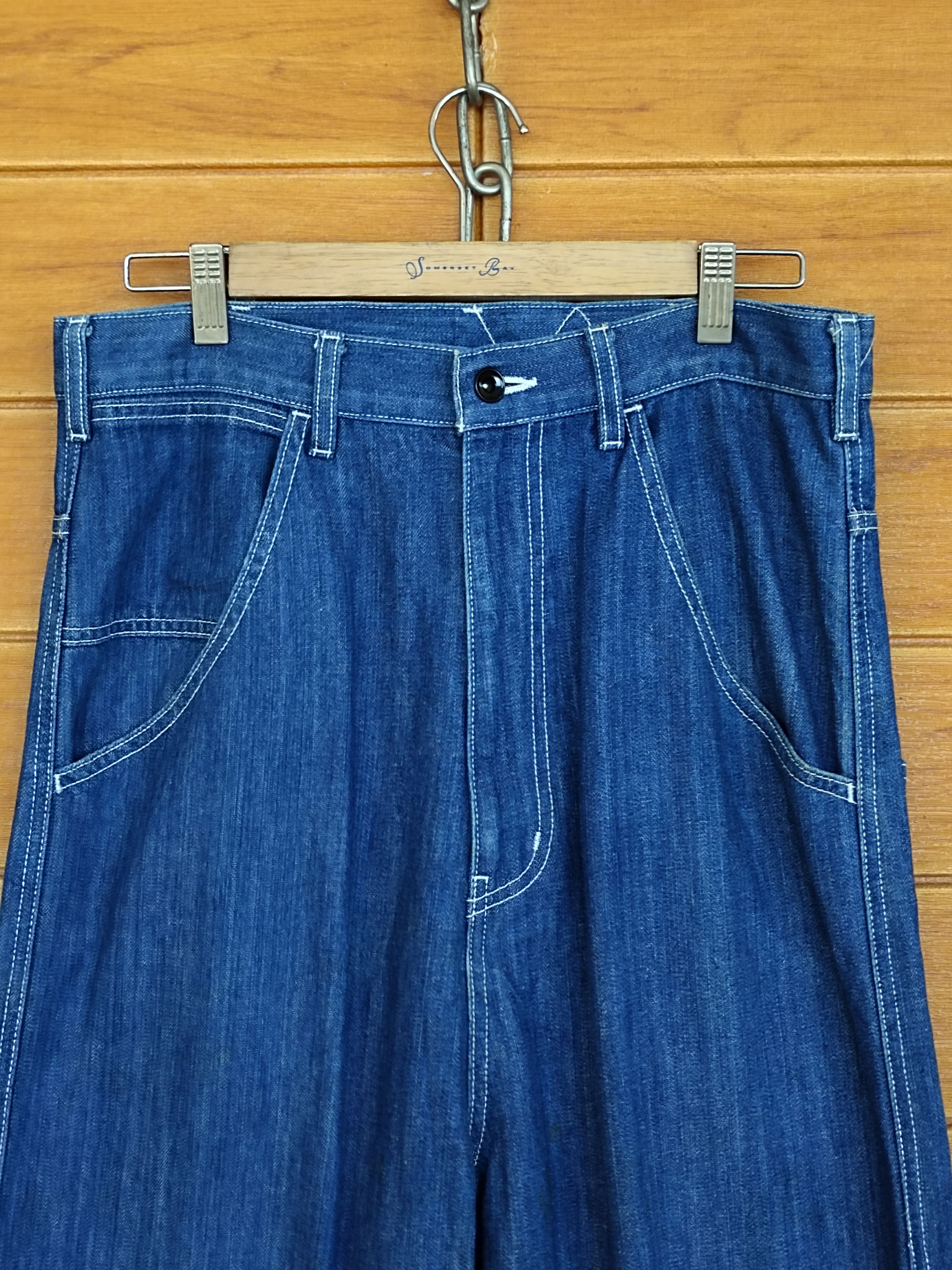 Kapital Vintage Hare Japan Drop Crotch Carpenter Denim Jeans Size US 31 - 3 Thumbnail