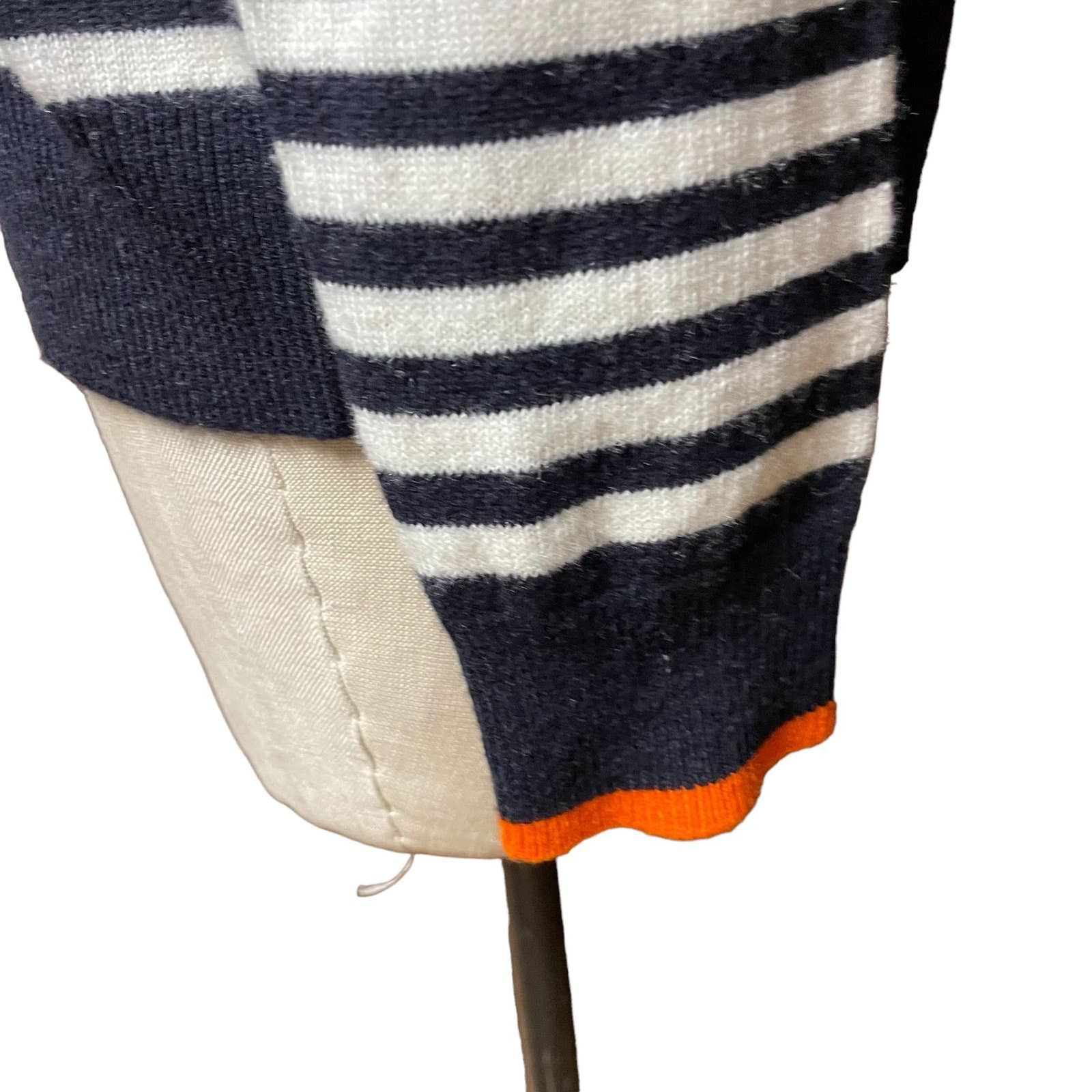 Chinti and Parker Chinti & Parker Navy Blue Cream Stripe Wool Cashmere Sweater Size M / US 6-8 / IT 42-44 - 5 Thumbnail