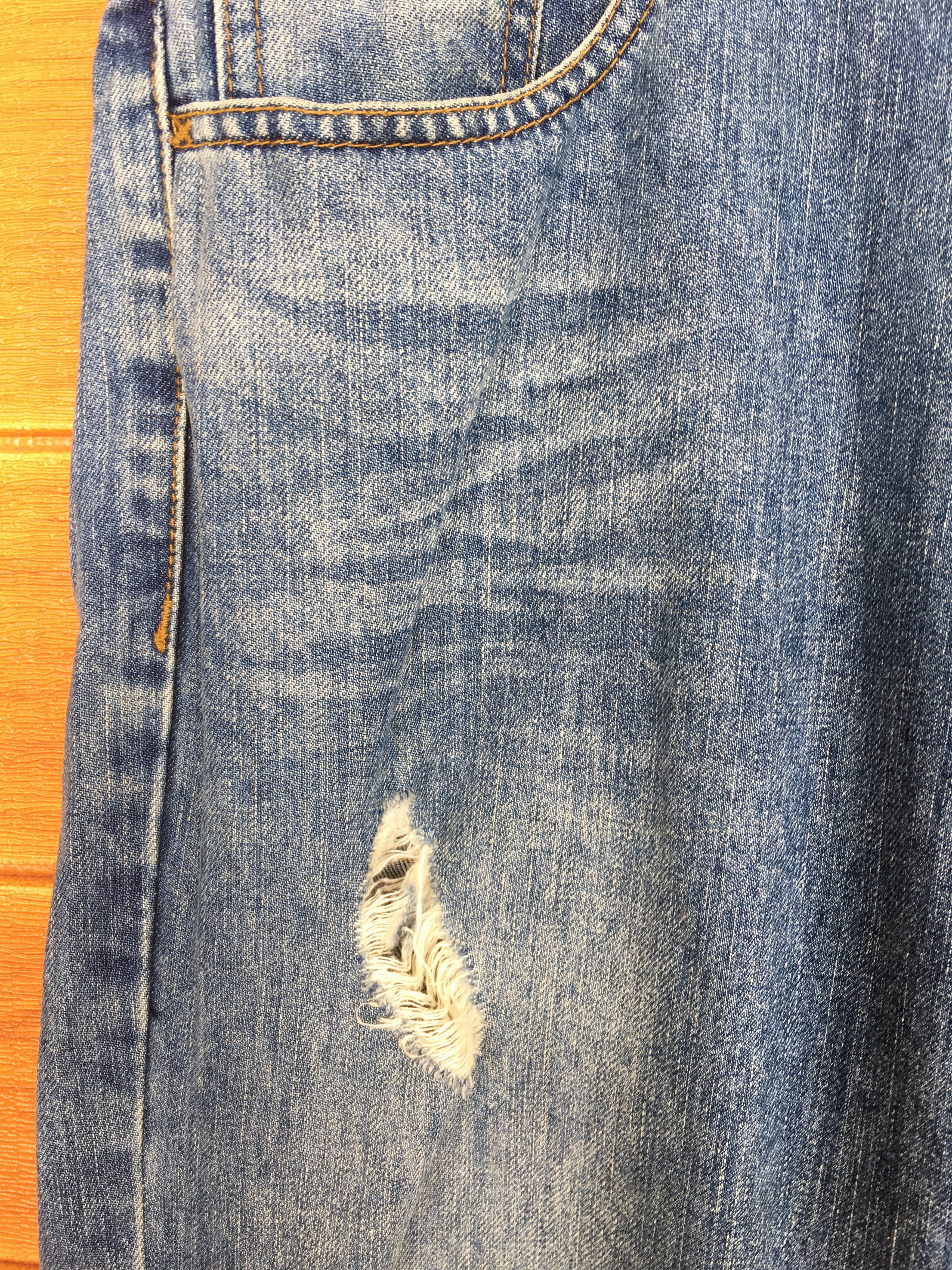Final Home Rebtrait Distressed Denim Jeans Size US 34 / EU 50 - 3 Thumbnail