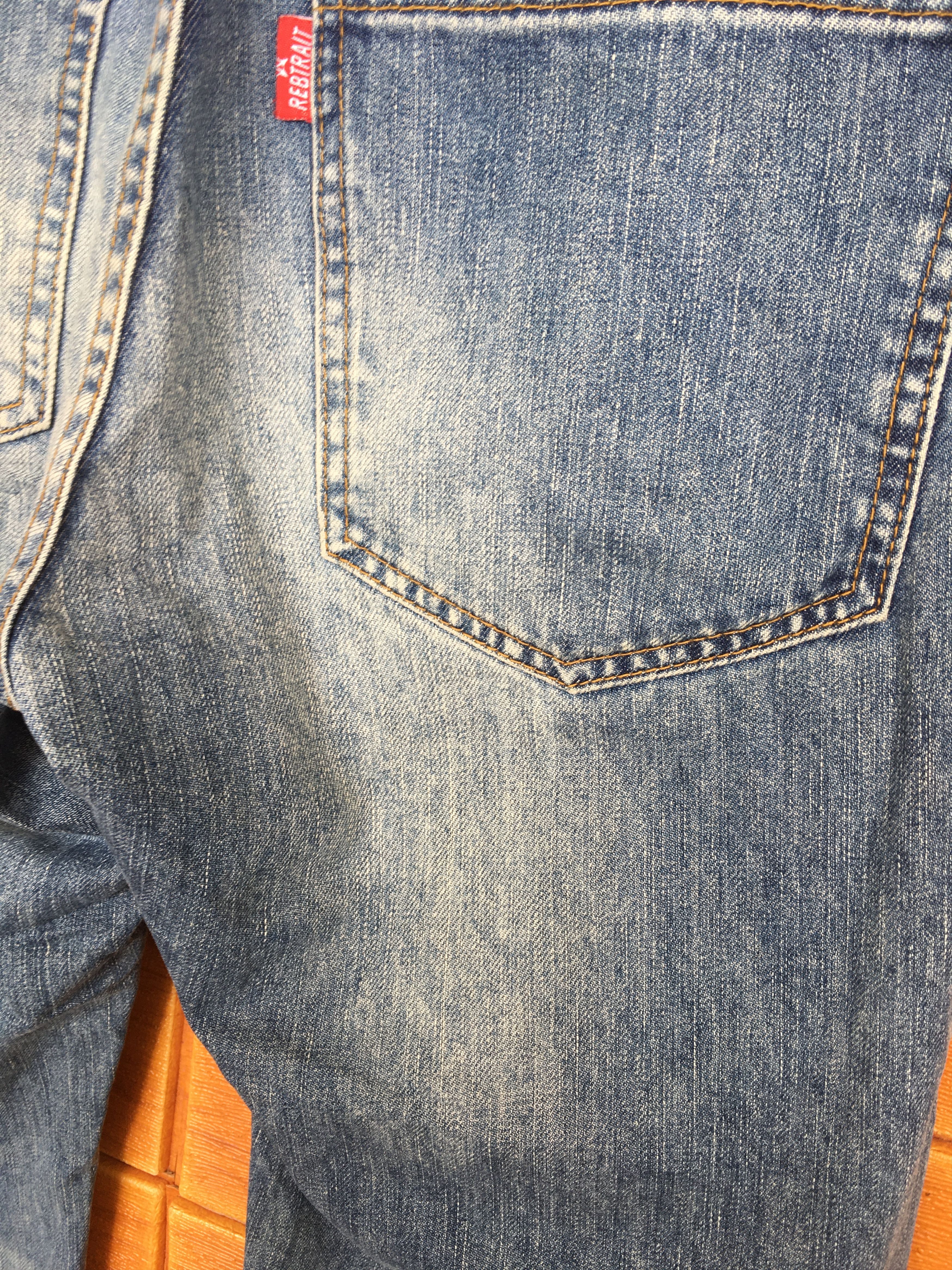 Final Home Rebtrait Distressed Denim Jeans Size US 34 / EU 50 - 16 Thumbnail