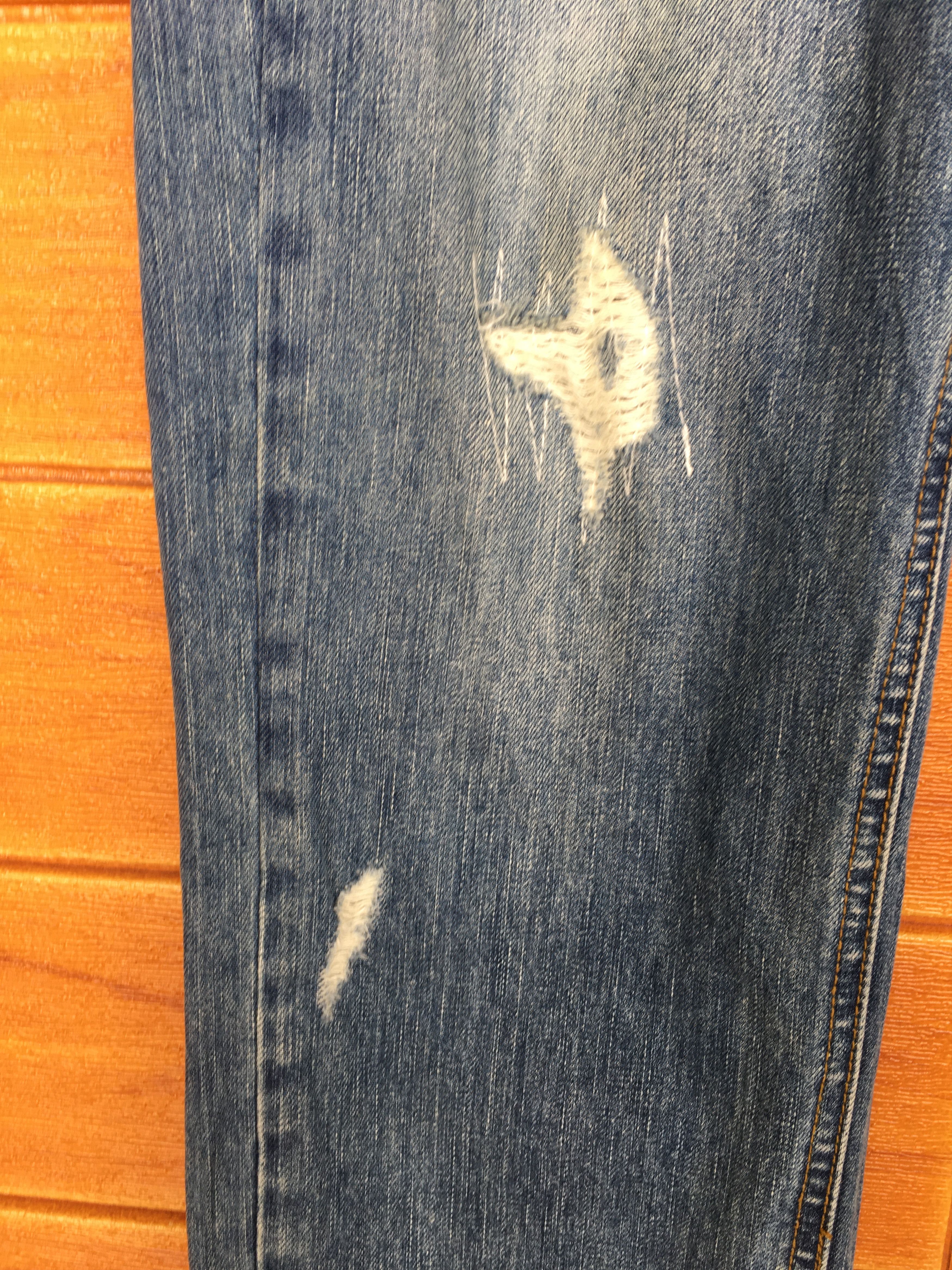 Final Home Rebtrait Distressed Denim Jeans Size US 34 / EU 50 - 7 Thumbnail