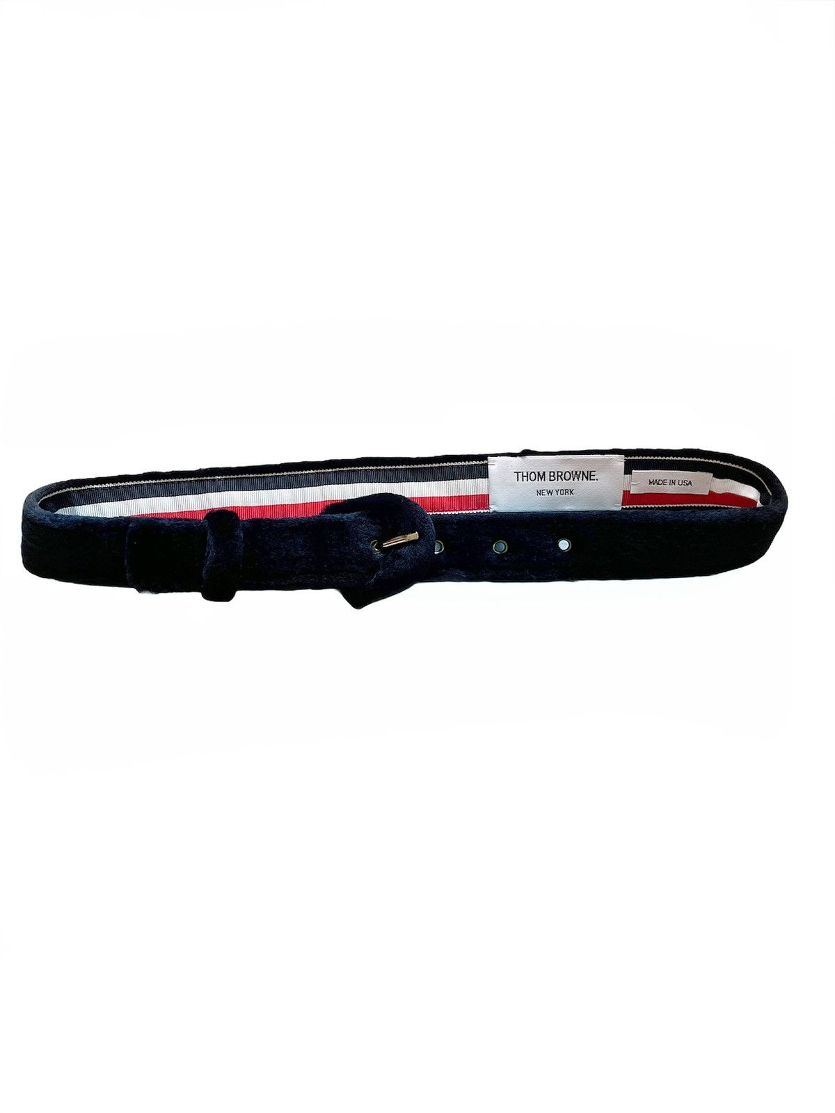 Thom Browne Mink Fur Belt Size 26 - 1 Thumbnail