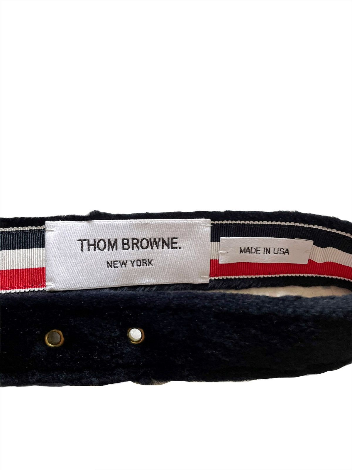 Thom Browne Mink Fur Belt Size 26 - 2 Thumbnail