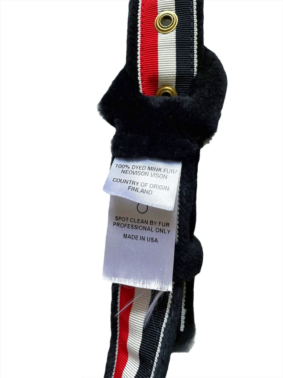 Thom Browne Mink Fur Belt Size 26 - 3 Thumbnail