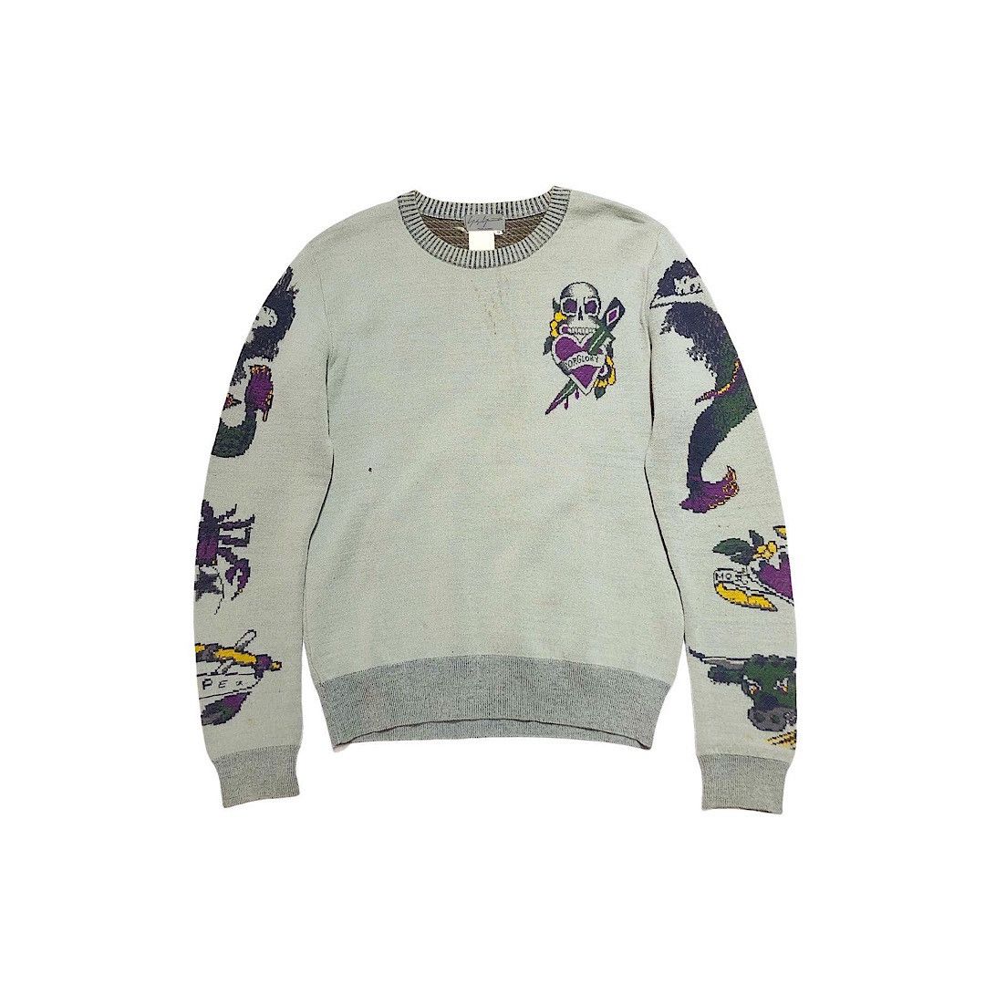 Yohji Yamamoto 03aw Yohji Yamamoto Pool Homme Tattoo Knit | Grailed