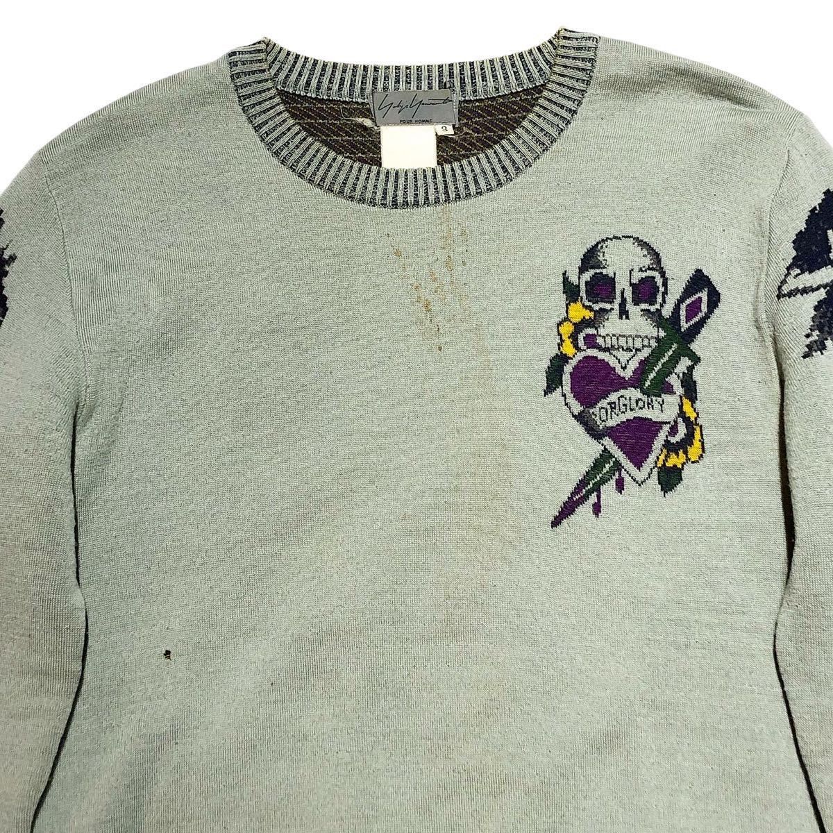 Yohji Yamamoto 03aw Yohji Yamamoto Pool Homme Tattoo Knit Size US M / EU 48-50 / 2 - 3 Thumbnail