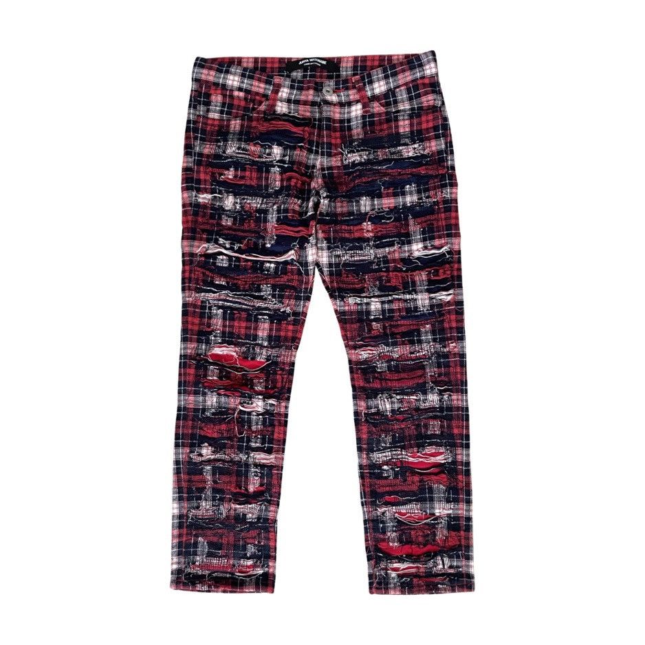 Junya Watanabe Comme des Garcons Plaid Damage Pants