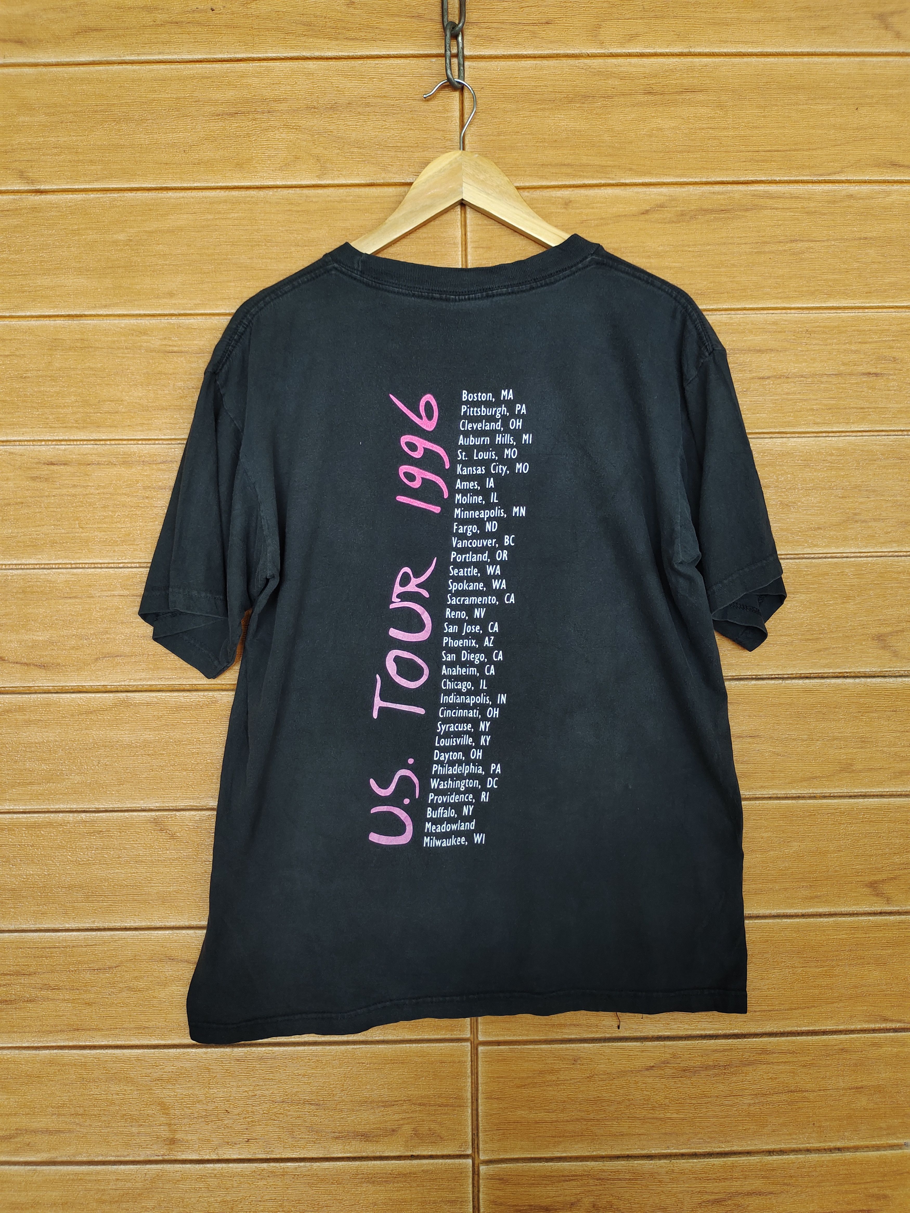 Band Tees Vintage 90s Neil Diamond U.S Tour 1996 T Shirt Size US L / EU 52-54 / 3 - 5 Thumbnail