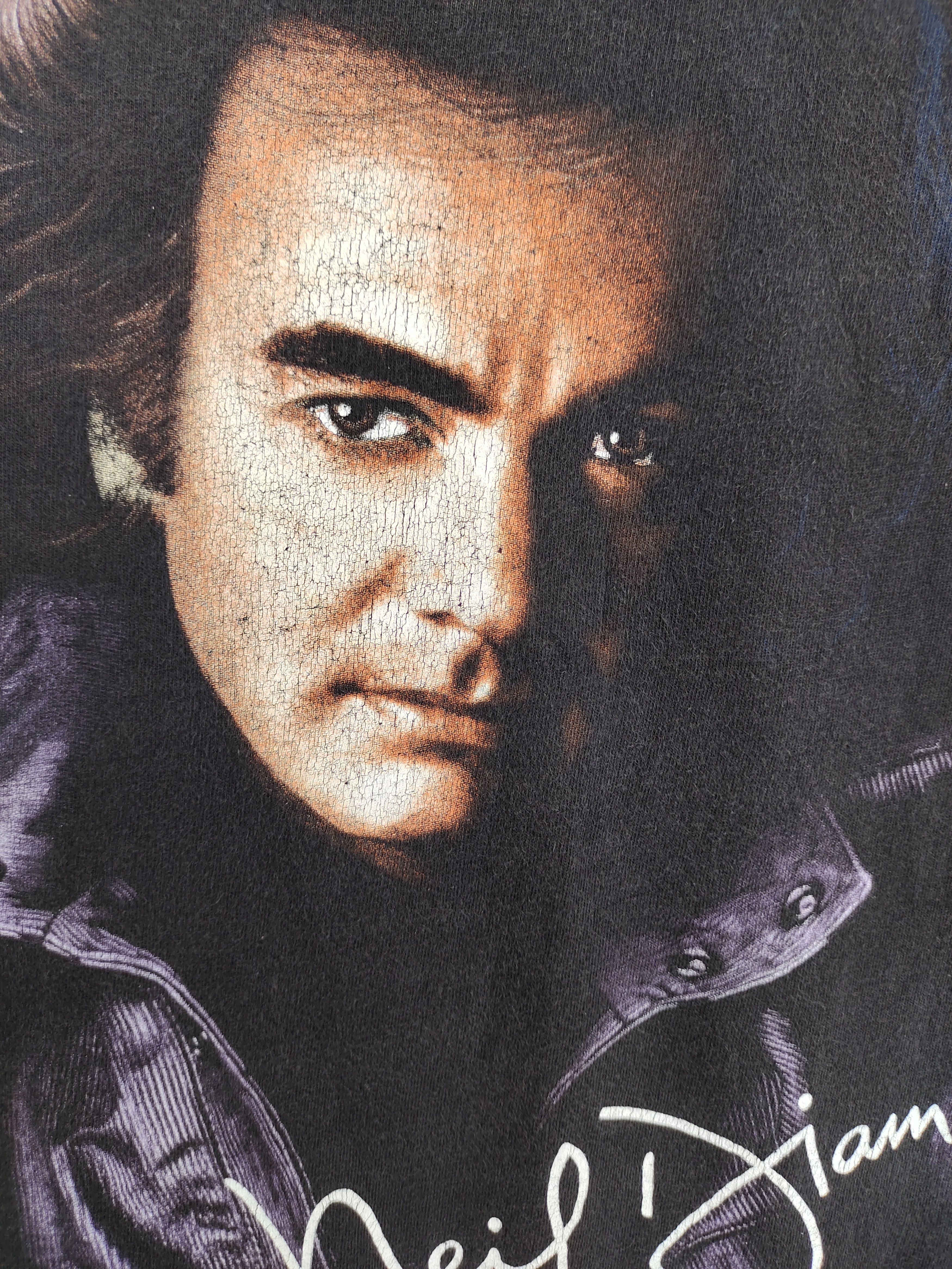 Band Tees Vintage 90s Neil Diamond U.S Tour 1996 T Shirt Size US L / EU 52-54 / 3 - 2 Thumbnail