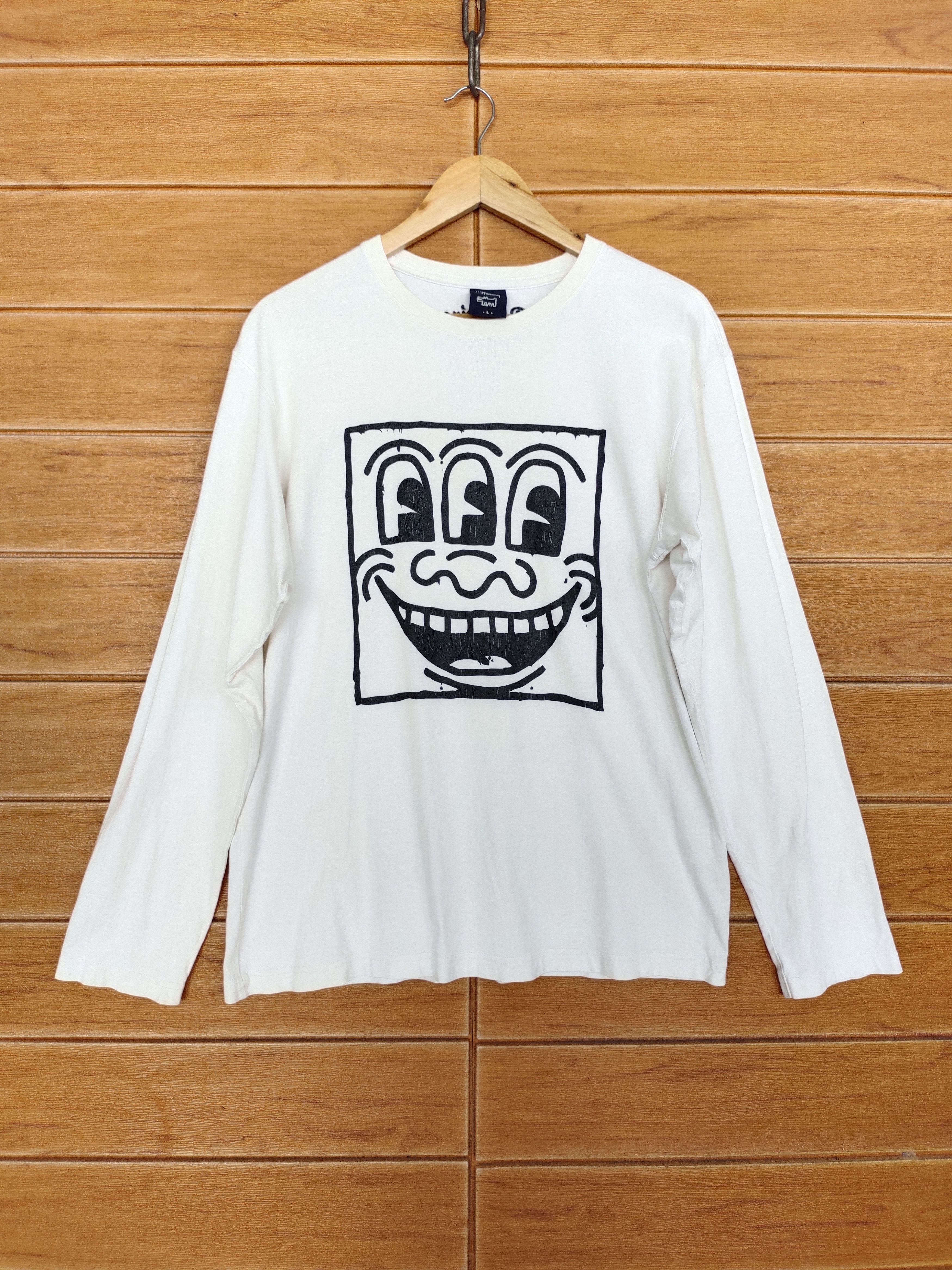 Keith Haring Vintage K. Haring Pop Art Longsleeve T Shirt Size US L / EU 52-54 / 3 - 1 Thumbnail