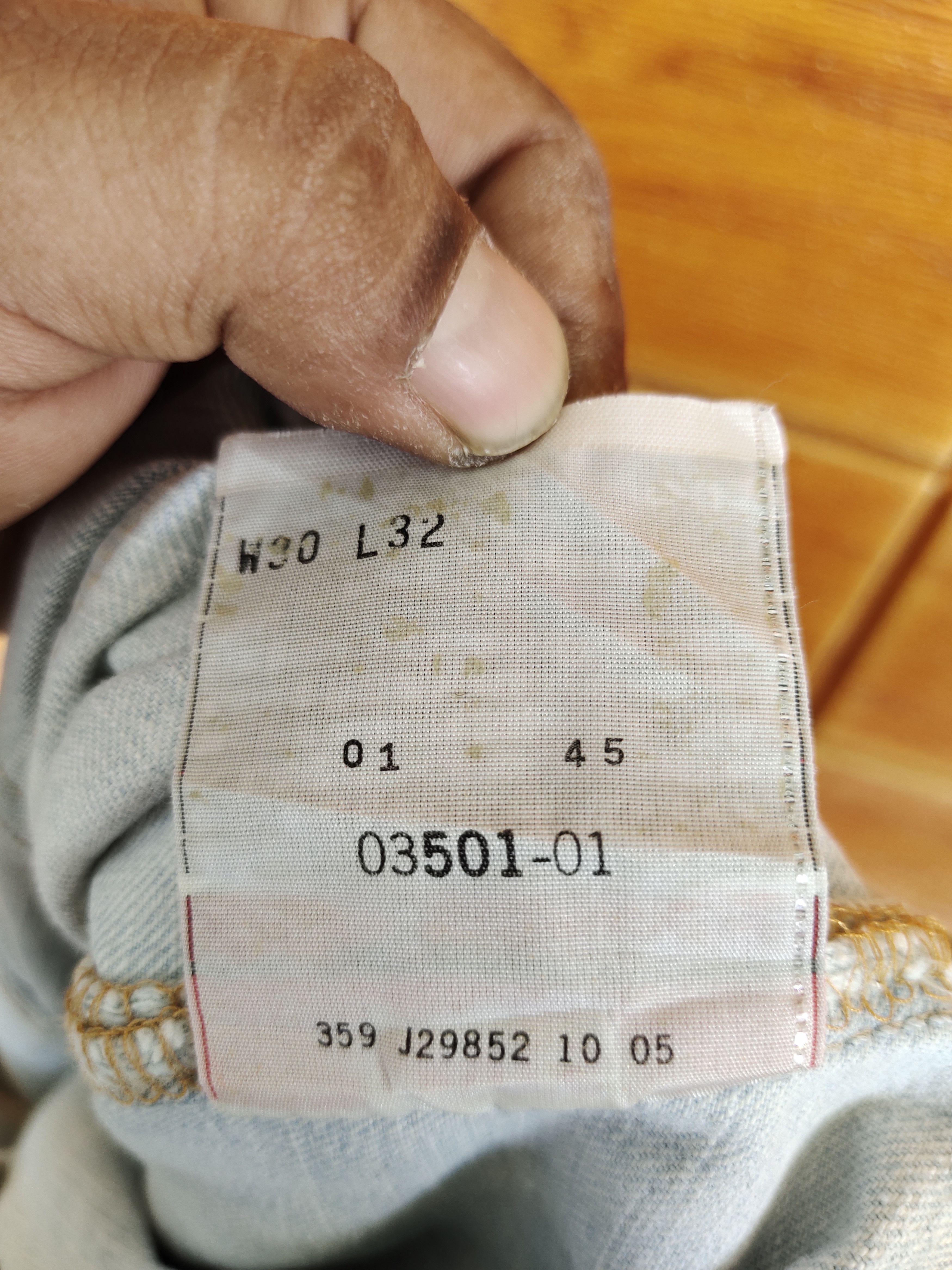 Levi's LEVIS 501 Distressed Denim Pants Size US 30 / EU 46 - 23 Thumbnail